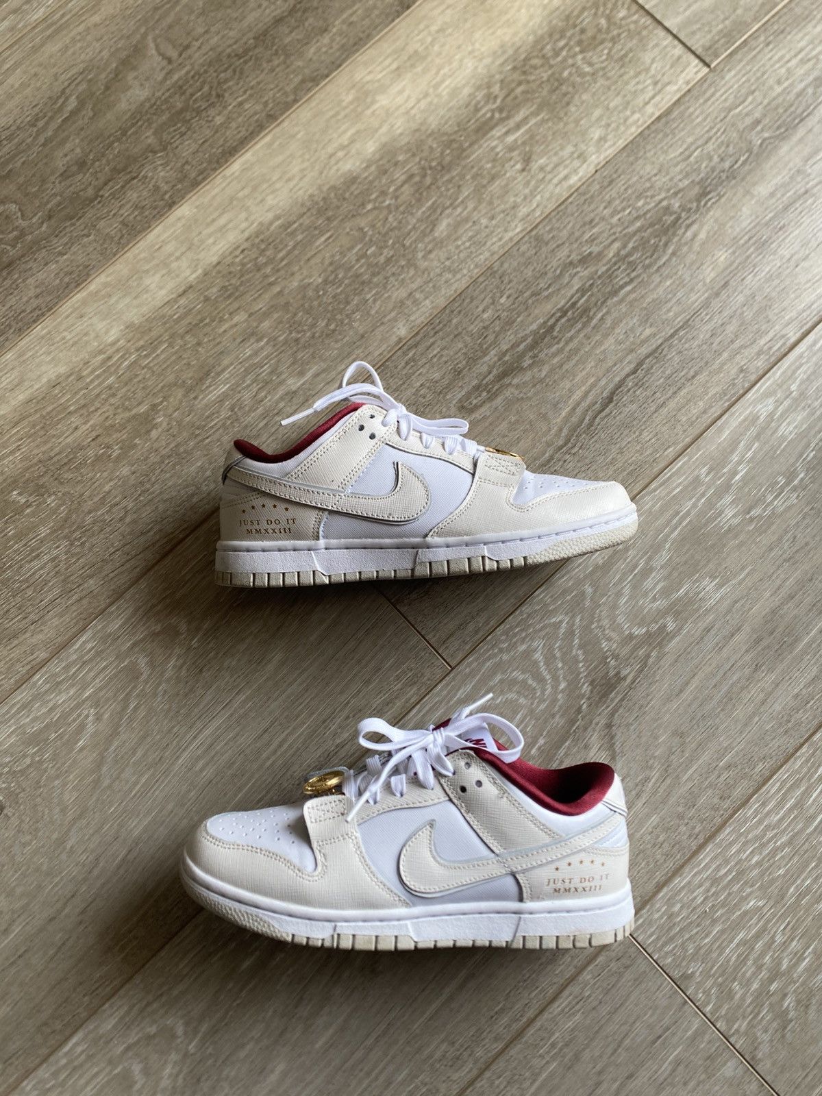 Nike Womens Nike Dunk Low “Just do it” Size 6 Size US 6 / IT 36 - 1 Thumbnail