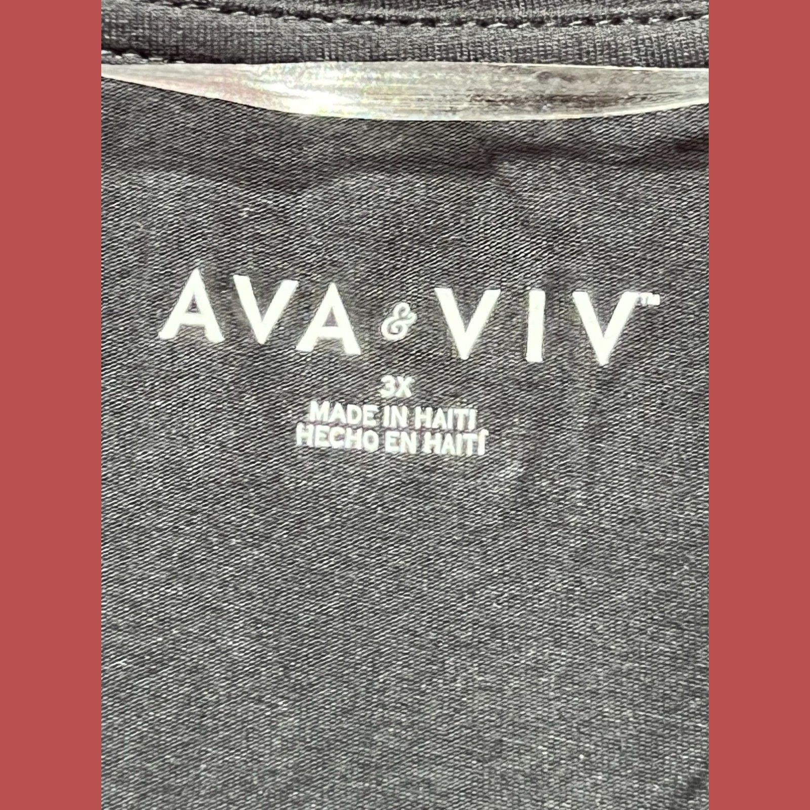 Other Ava & Viv - Women's Short Sleeve Relaxed Scoop Neck T-Shirt Size 3XL / US 20-22 - 14 Thumbnail