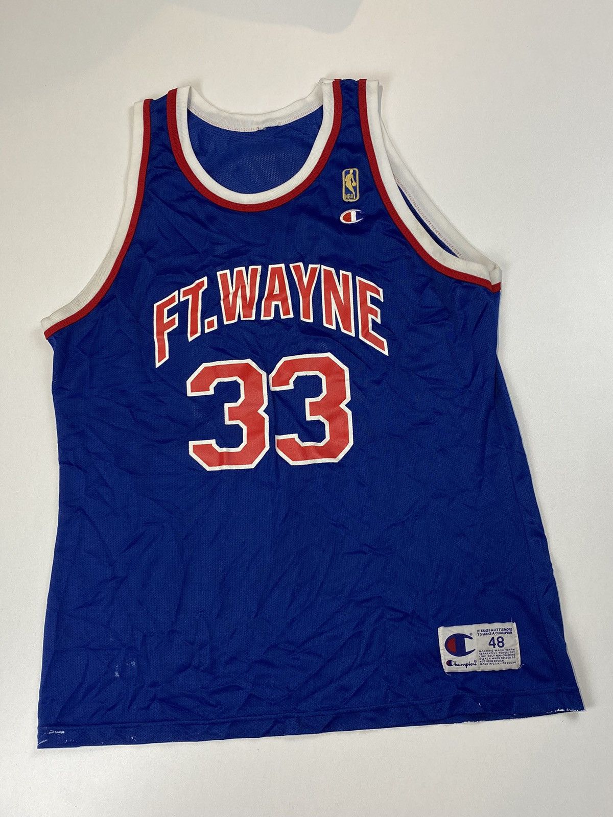 Champion Vintage 90s Champion Ft Wayne Grant Hill Jersey Size US M / EU 48-50 / 2 - 3 Thumbnail