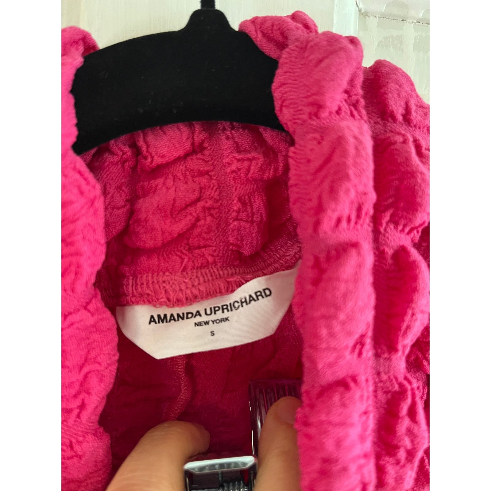 Amanda Uprichard Amanda Uprichard Pink Popcorn Texture Mini Dress Y2K Size S / US 4 / IT 40 - 5 Thumbnail