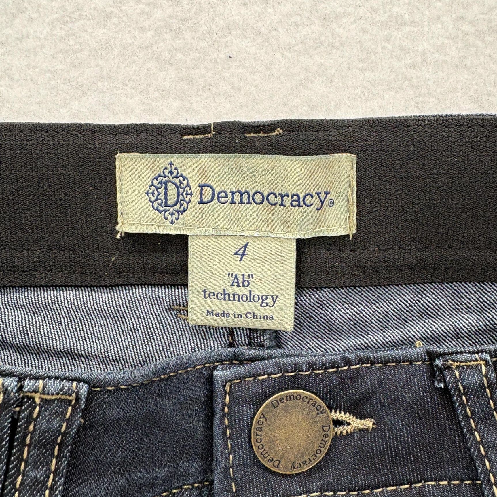 Vintage VINTAGE Democracy Jeans Womens 4 Blue Mid Rise Ankle Skinny NWT Size 27" / US 4 / IT 40 - 4 Thumbnail