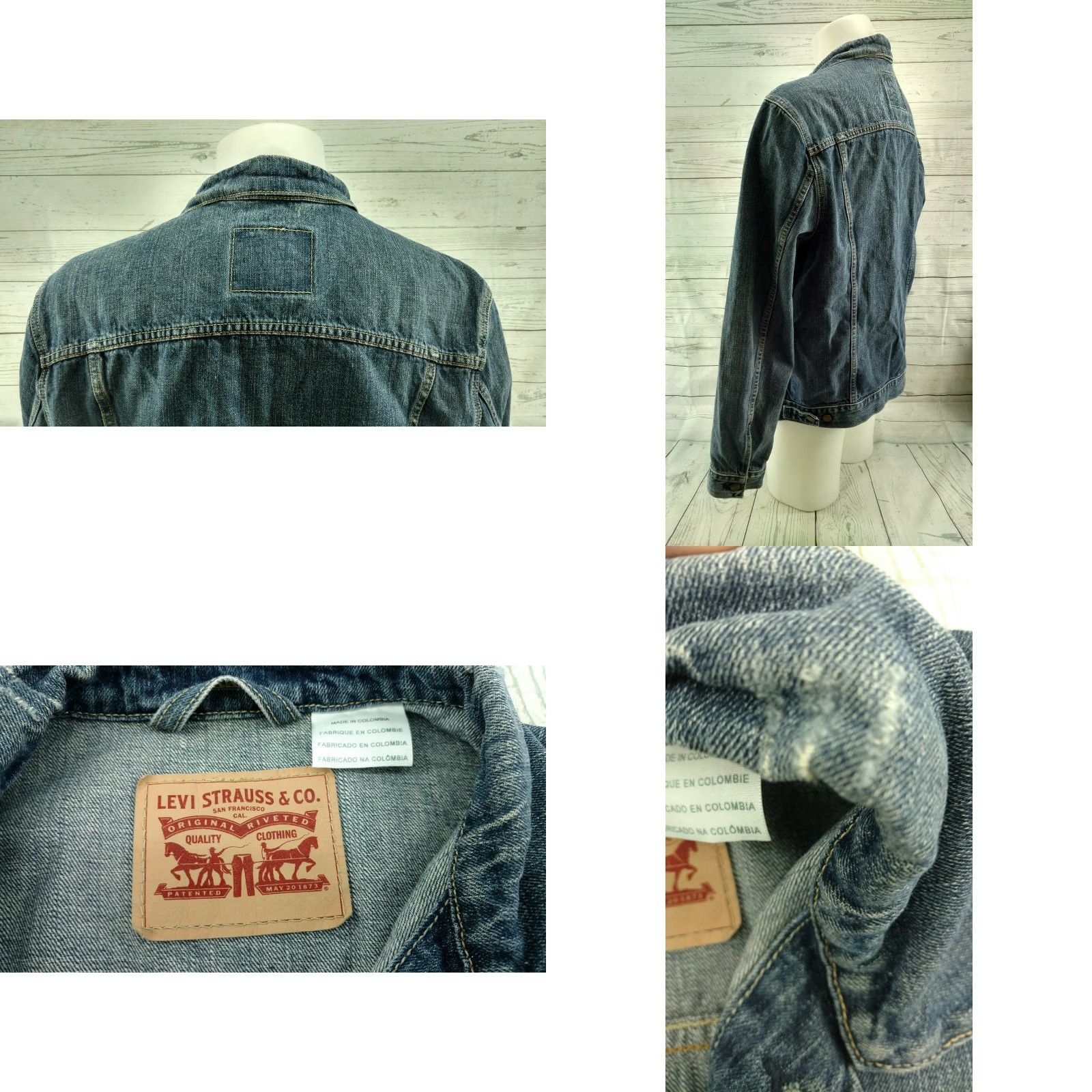 Levi's Levis Strauss Jacket Men’s XL Blue Red Tab Jean Jacket Shirt/Jacket Mens Blue Size US 36 / EU 52 - 8 Thumbnail