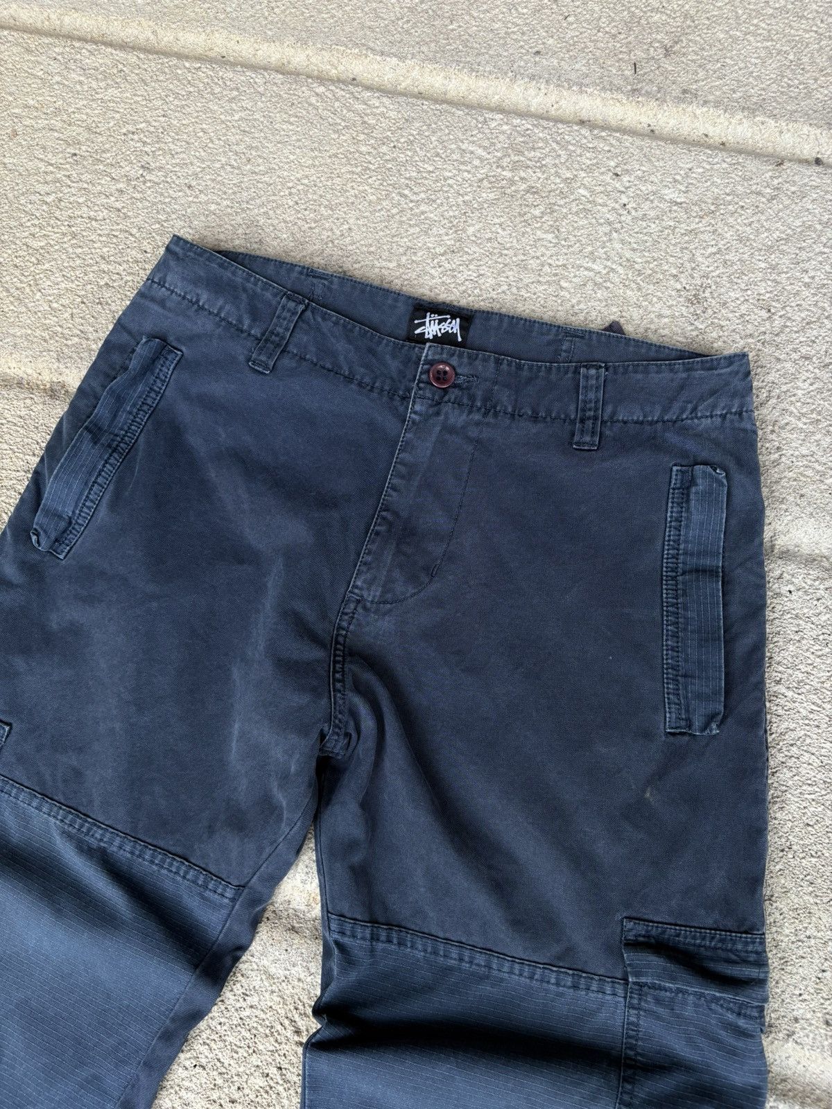 Stussy Vintage Stussy Double Knee Cargo Baggy Pants Tactical Size US 34 / EU 50 - 4 Thumbnail