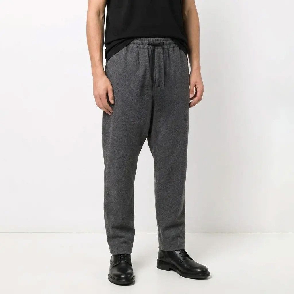 Cedric Jacquemyn Hraun Cedric Jacquemyn Wool/Viscose Drawstring Trousers Grey Size US 34 / EU 50 - 1 Thumbnail