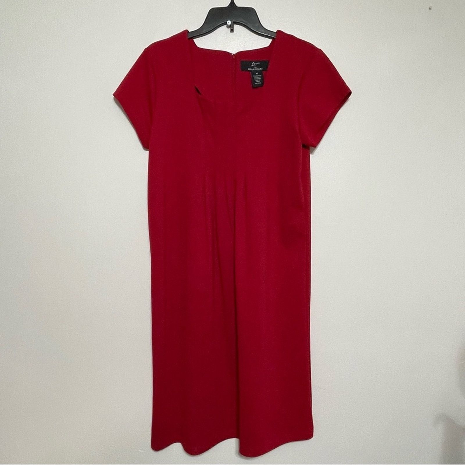 Other Lennie Nina Leonard Red Sheath Dress Medium Darted Size M / US 6-8 / IT 42-44 - 1 Thumbnail