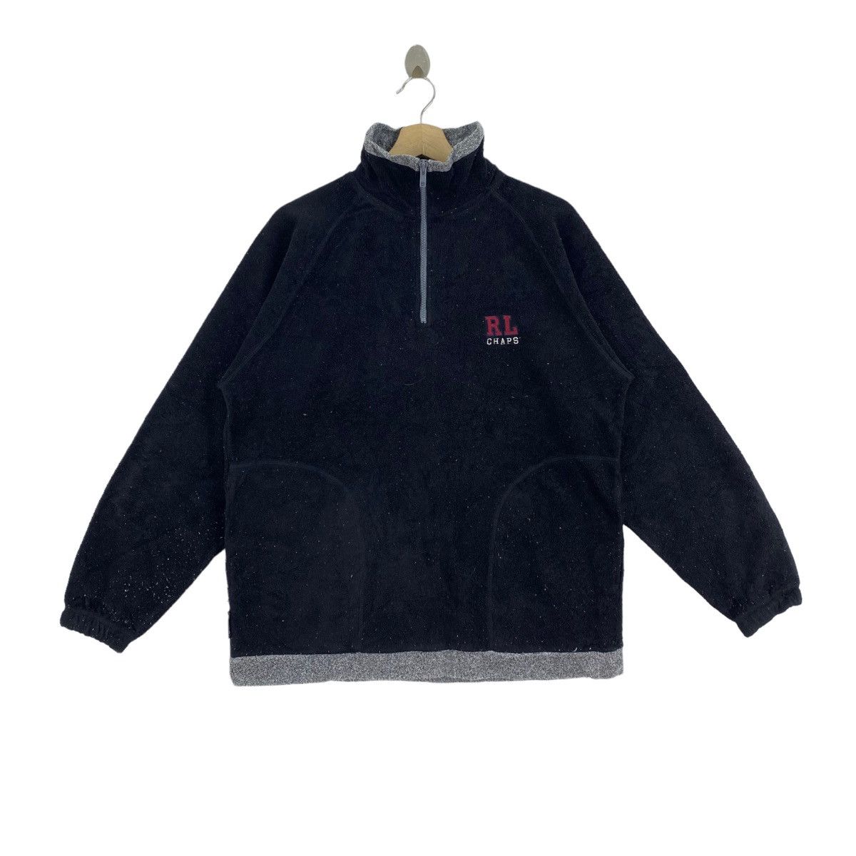 Chaps Ralph Lauren × Vintage Vintage CHAPS RALPH LAUREN Embroidered Brand Sherpa Fleece Size US M / EU 48-50 / 2 - 1 Thumbnail