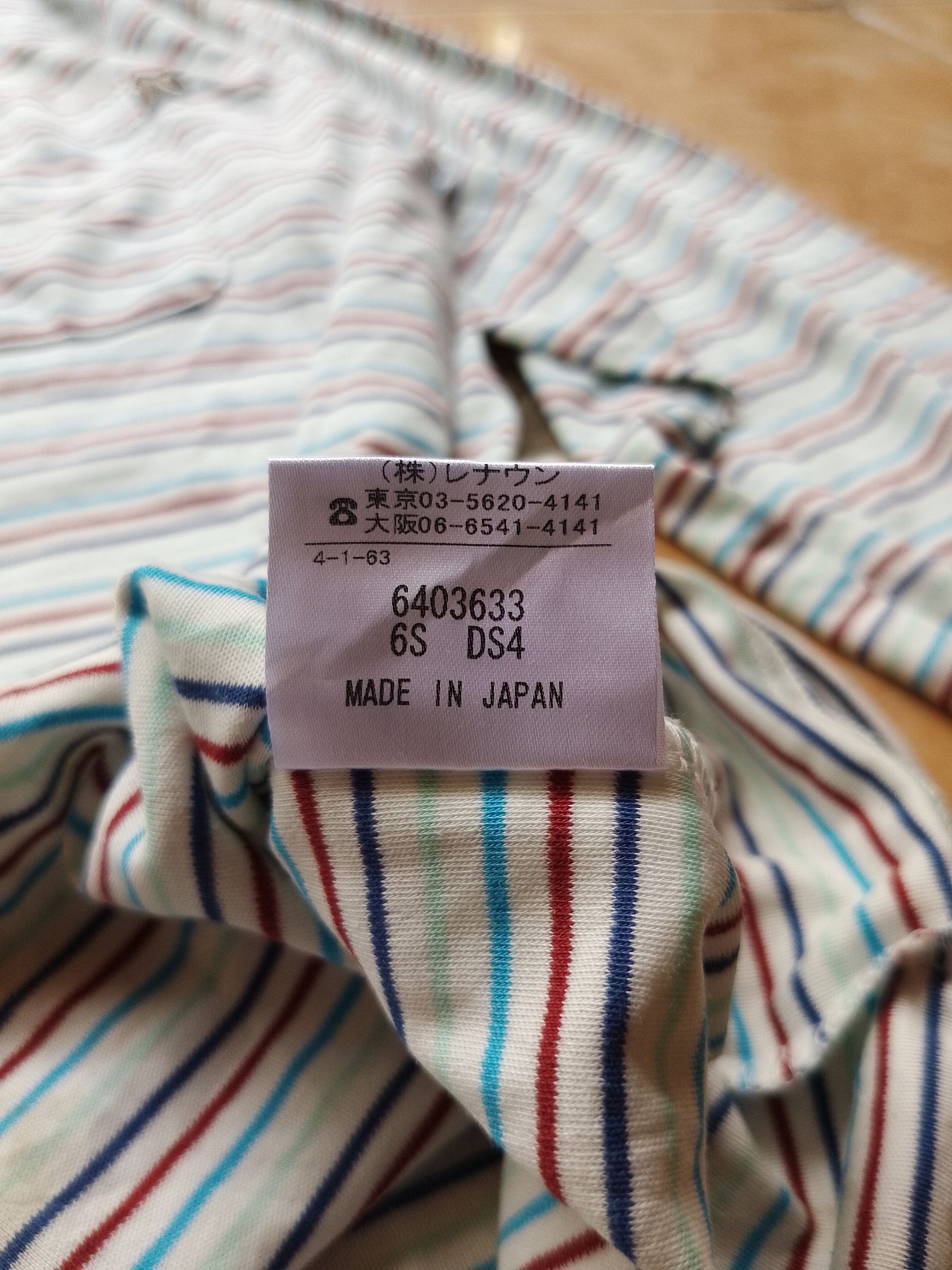 Celine Vintage Celine Longsleeve Stripe Renown Co. Ltd Size US L / EU 52-54 / 3 - 6 Thumbnail