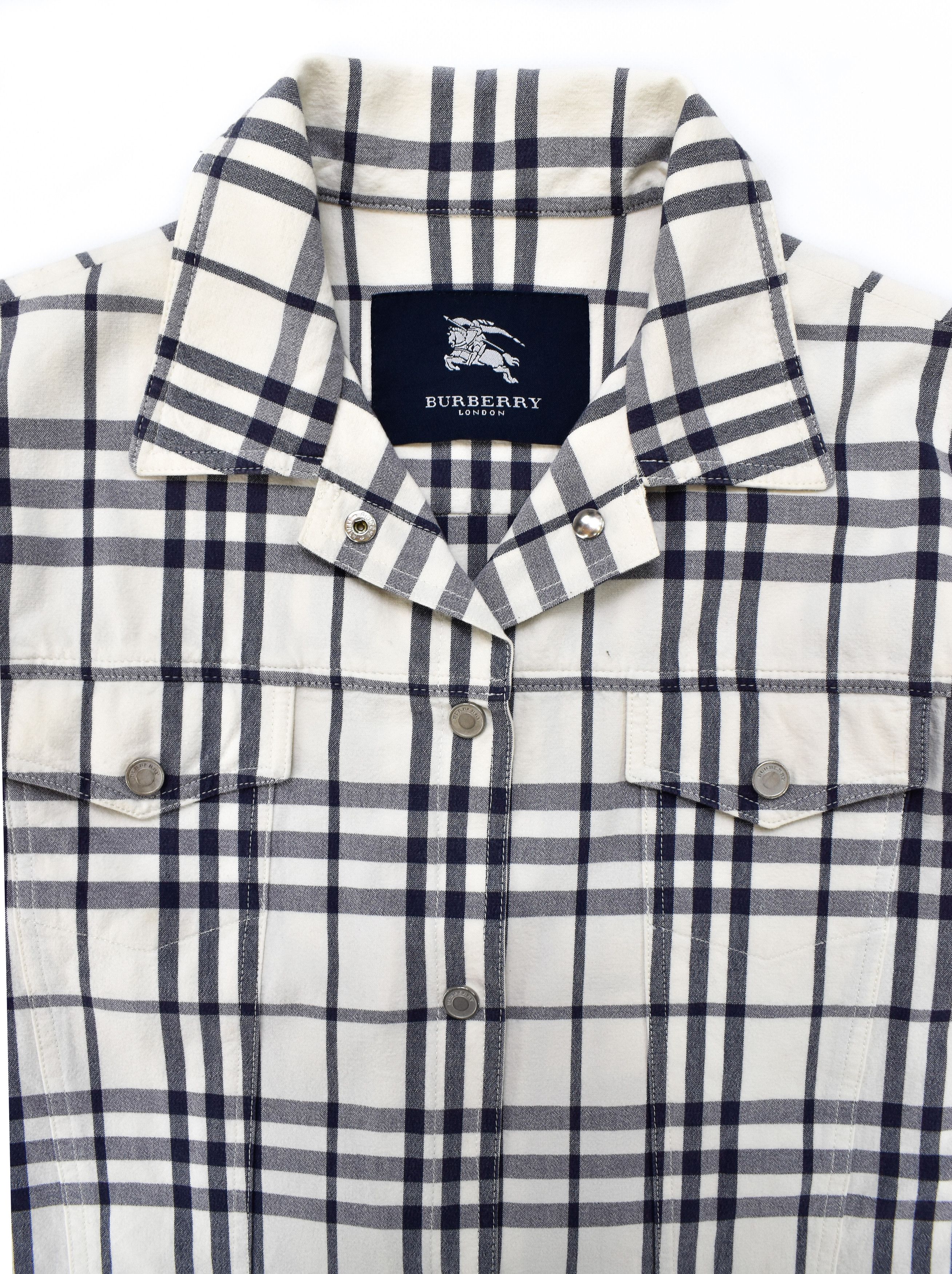 Burberry BURBERRY Vintage Full Nova Check Cotton Coat Jacket 44IT Size XL / US 12-14 / IT 48-50 - 7 Thumbnail