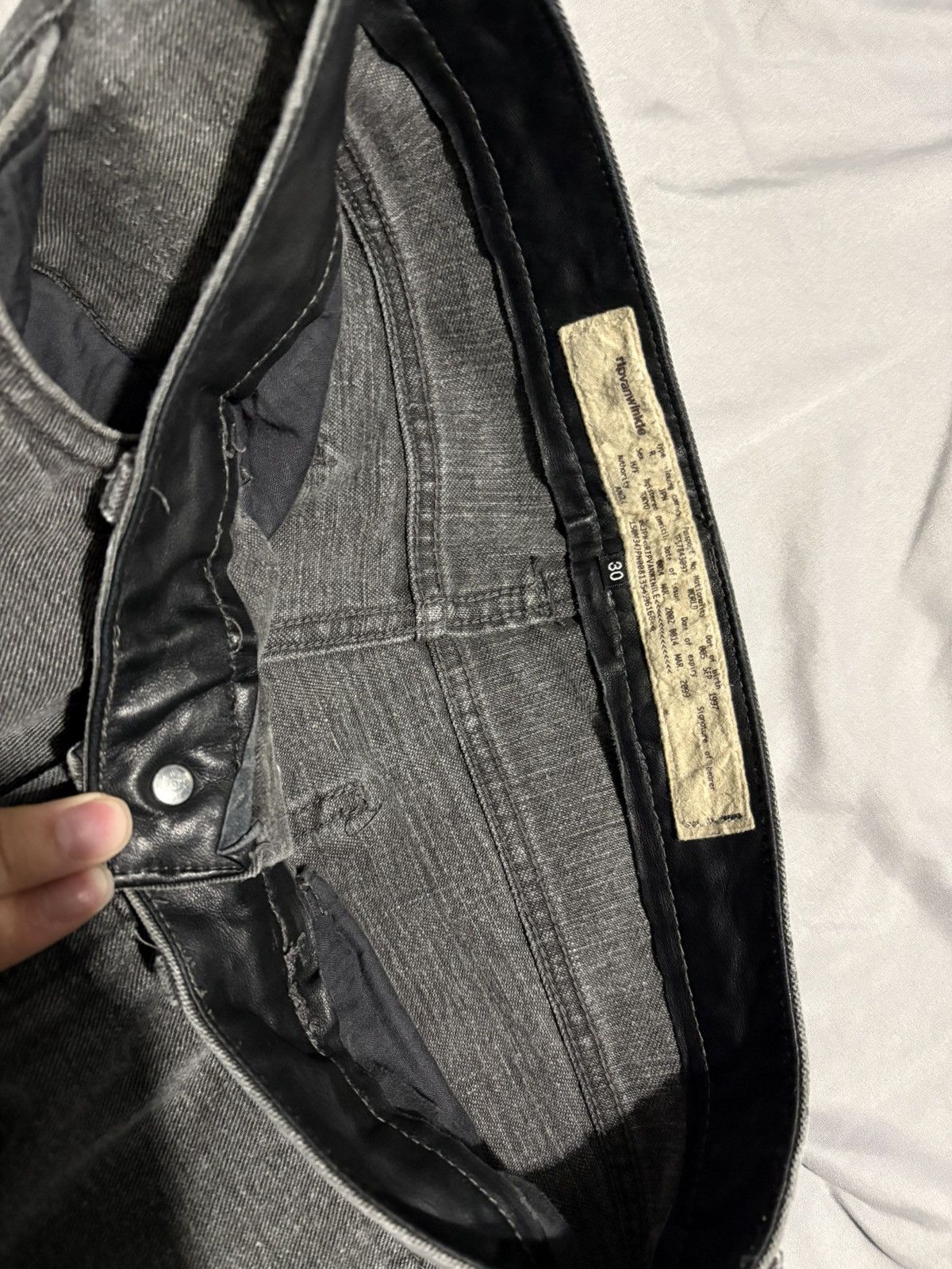RIPVANWINKLE 2002 Van Winkle Jeans Archive Denim if six was nine leather Size US 29 - 2 Thumbnail