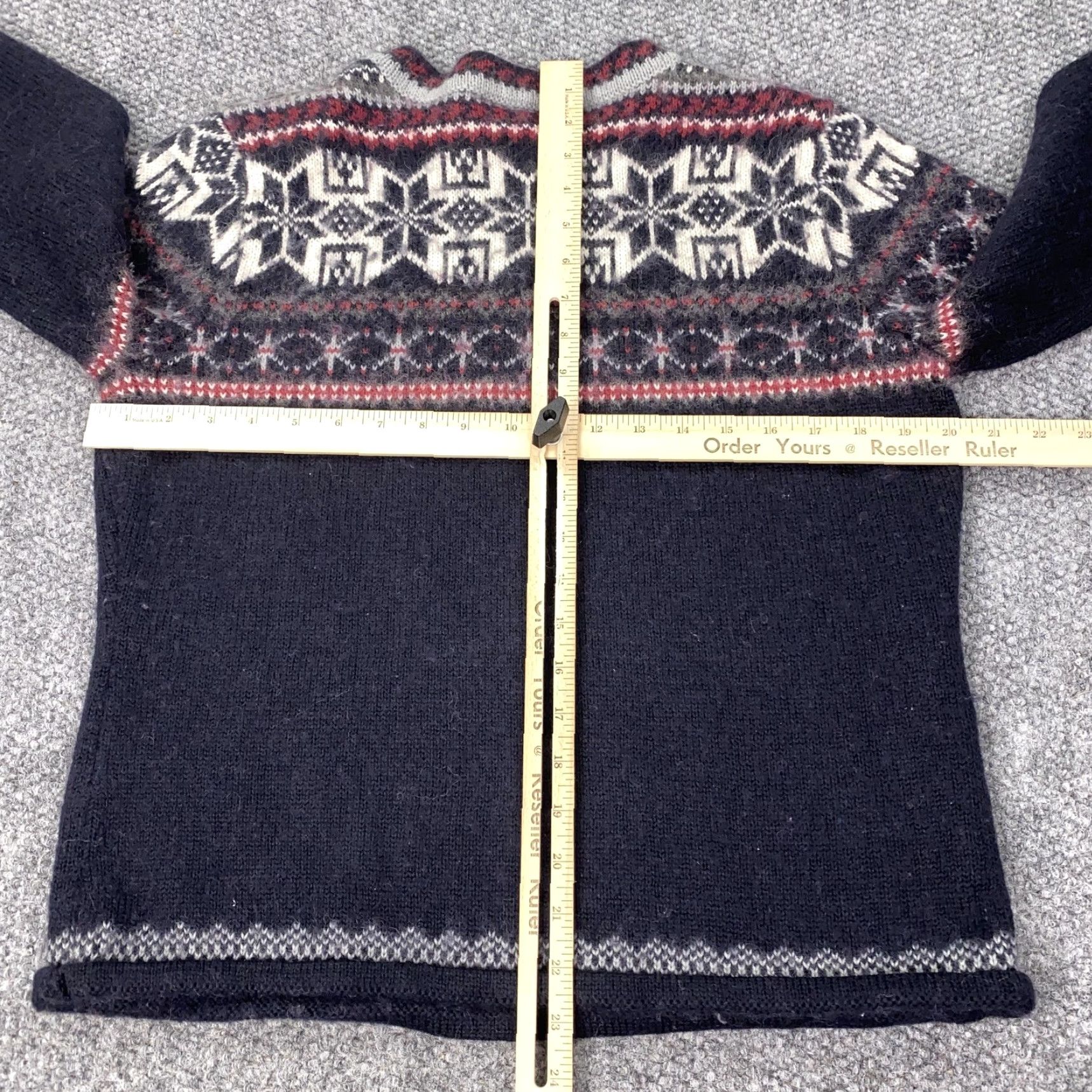Vintage VINTAGE Guide Series Sweater Womens Large Navy Wool Nordic Snowflake Winter Knit Pullover Ski 50/50 Crew Neck Ladies L Size L / US 10 / IT 46 - 7 Thumbnail