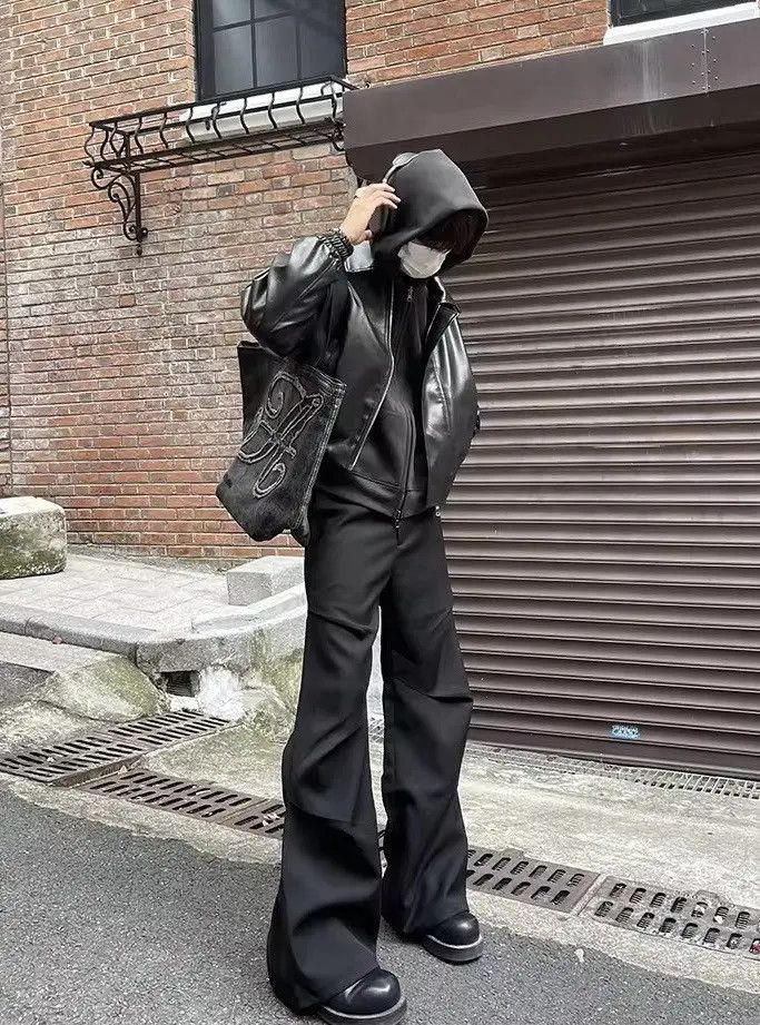 Japanese Brand × Vintage Outdoor retro cleanfit ruched pleated flared pants Size US 32 / EU 48 - 3 Thumbnail
