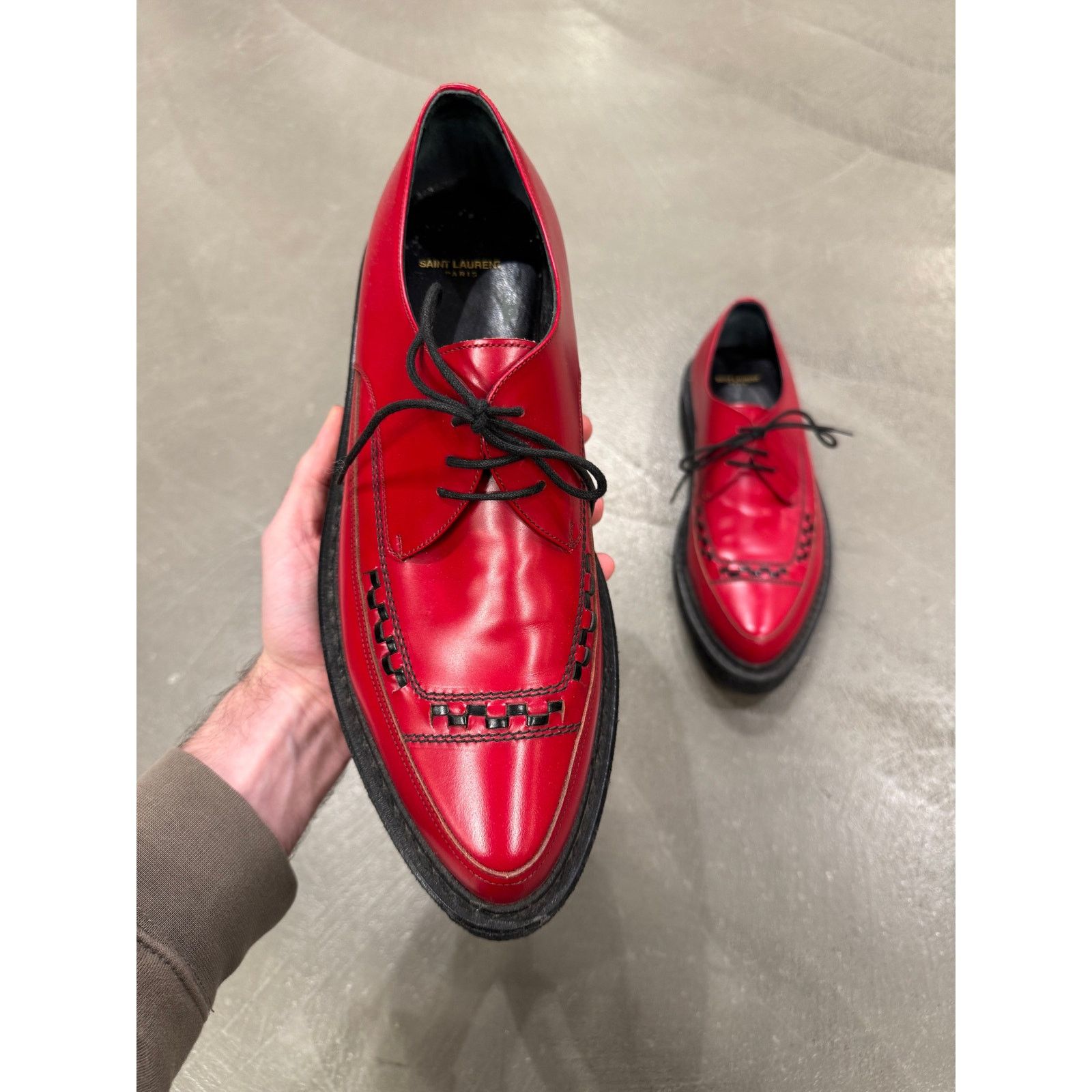Saint Laurent Paris A/W2014 Saint Laurent by Hedi Slimane runway shoes Size US 12 / IT 42 - 4 Thumbnail