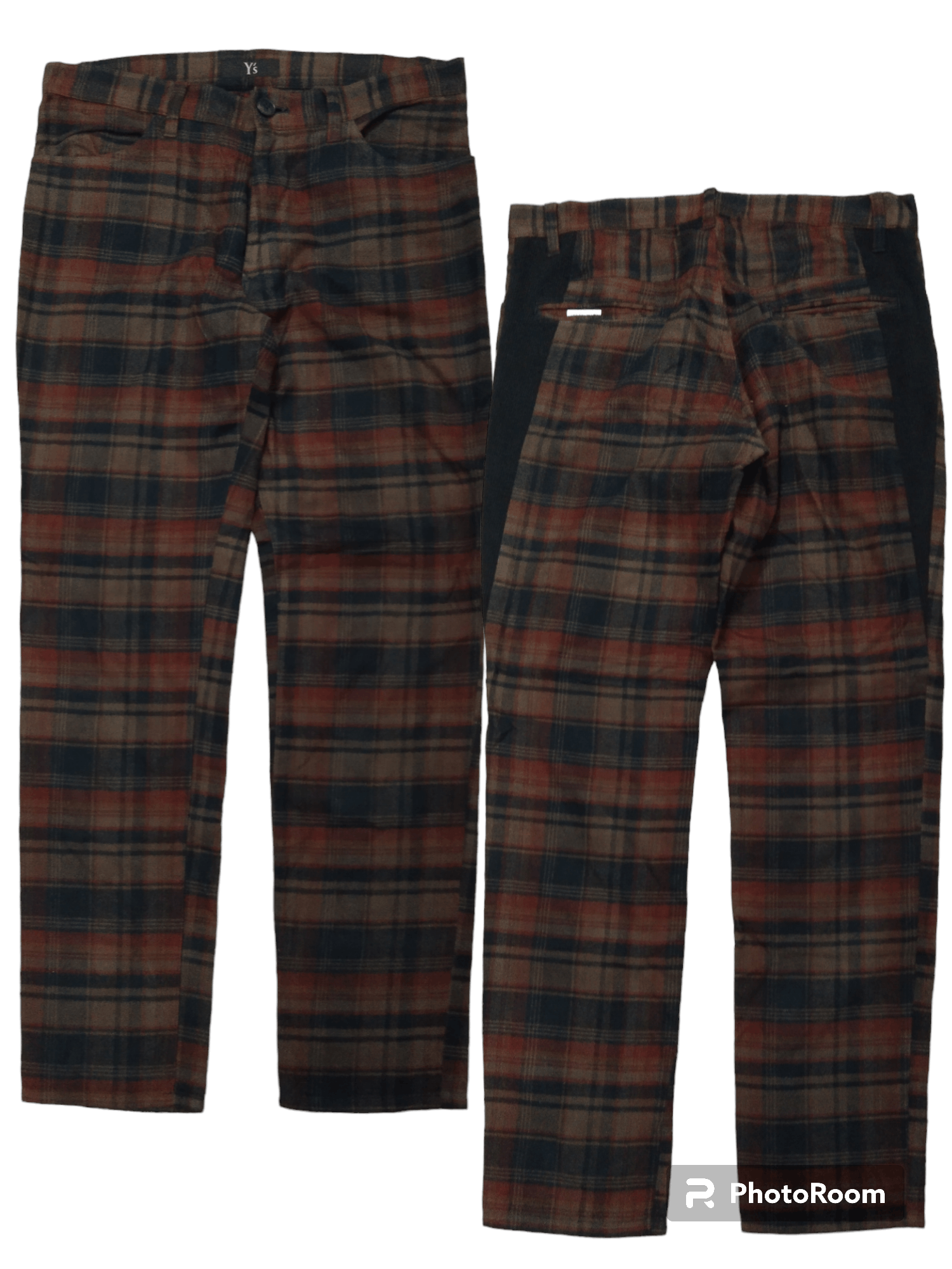 Y's × Yohji Yamamoto Y's TARTAN PANTS Size 29" - 1 Thumbnail
