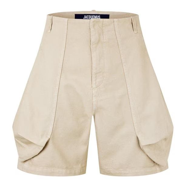image of Jacquemus O1G2R1Mq0524 Shorts In Beige, Men's (Size 32)