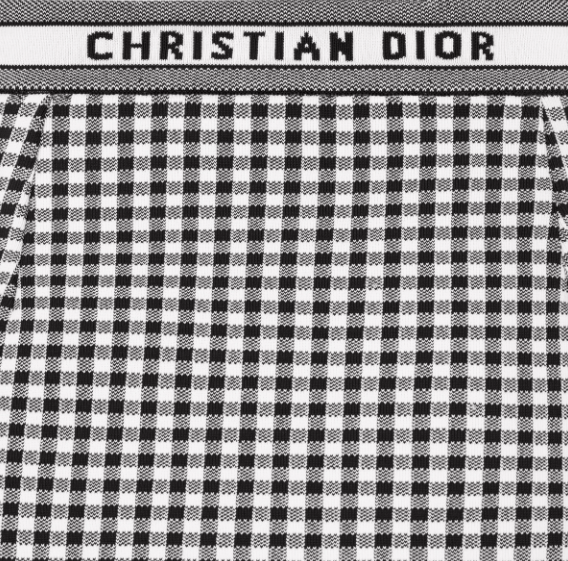 Dior o1w1db10525 344J10 Flared Miniskirt in Gray/Black Size 27" / US 4 / IT 40 - 2 Thumbnail