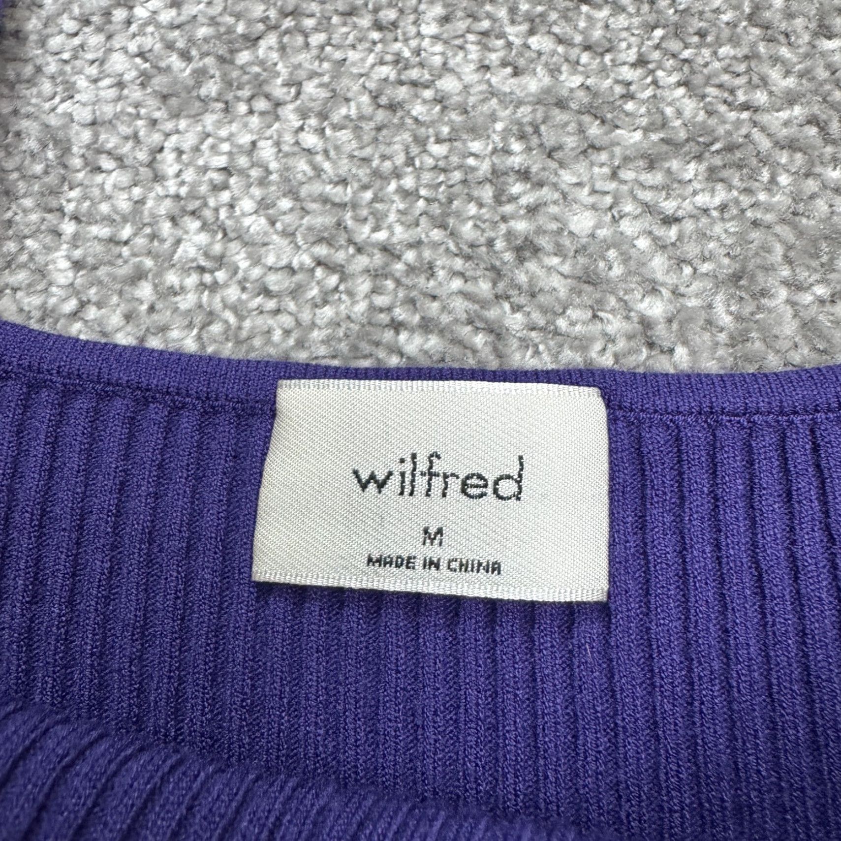 Vintage Wilfred Aritzia Bodycon Mini Tank Dress Womens Medium Purple Casual Summertime Classic Size M / US 6-8 / IT 42-44 - 5 Thumbnail