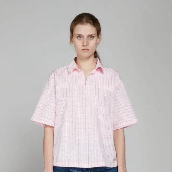 Marni o1w1db10824 Box Shirt in Pink Size M / US 6-8 / IT 42-44 - 3 Thumbnail