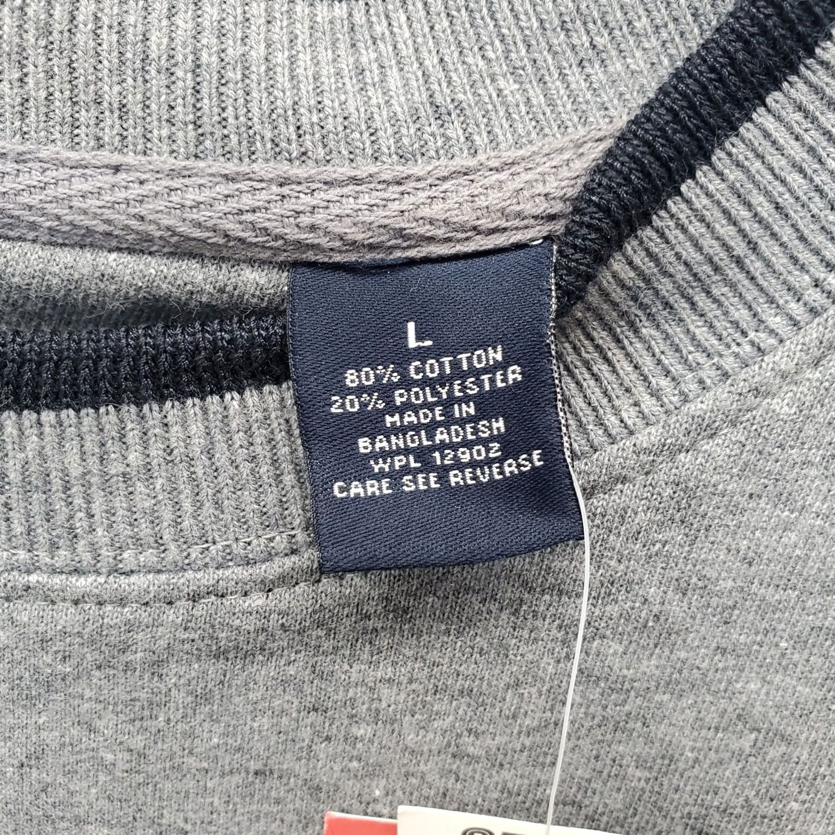 Vintage Focus Pullover Sweatshirt Men Large Gray Freedom Flag Eagle Ribbed Cuff & Hem Size US L / EU 52-54 / 3 - 5 Thumbnail