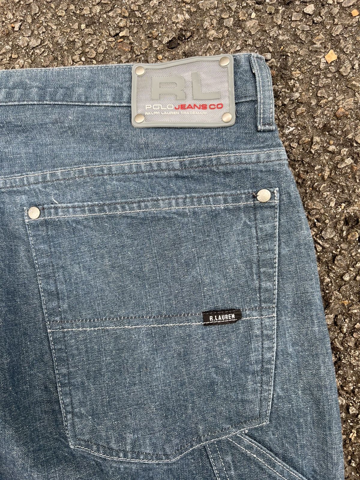 Polo Ralph Lauren Vintage Y2K Denim Baggy Polo Jeans Co PRL Carpenter Jeans Size US 38 / EU 54 - 13 Thumbnail