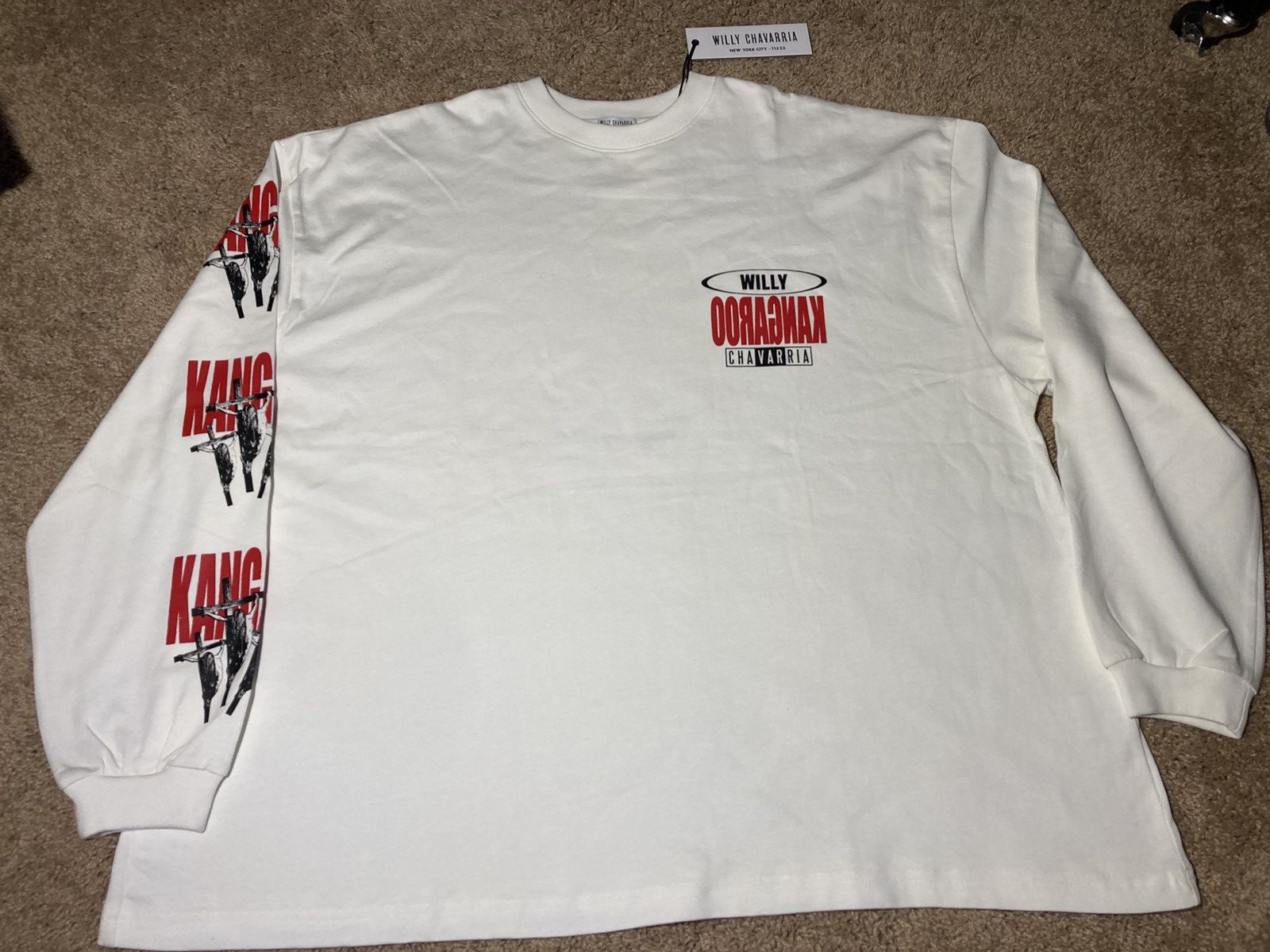 Willy Chavarria New AW23 Willy Chavarria Kangaroo Christ Graphic Tee M 2023 Size US M / EU 48-50 / 2 - 2 Thumbnail