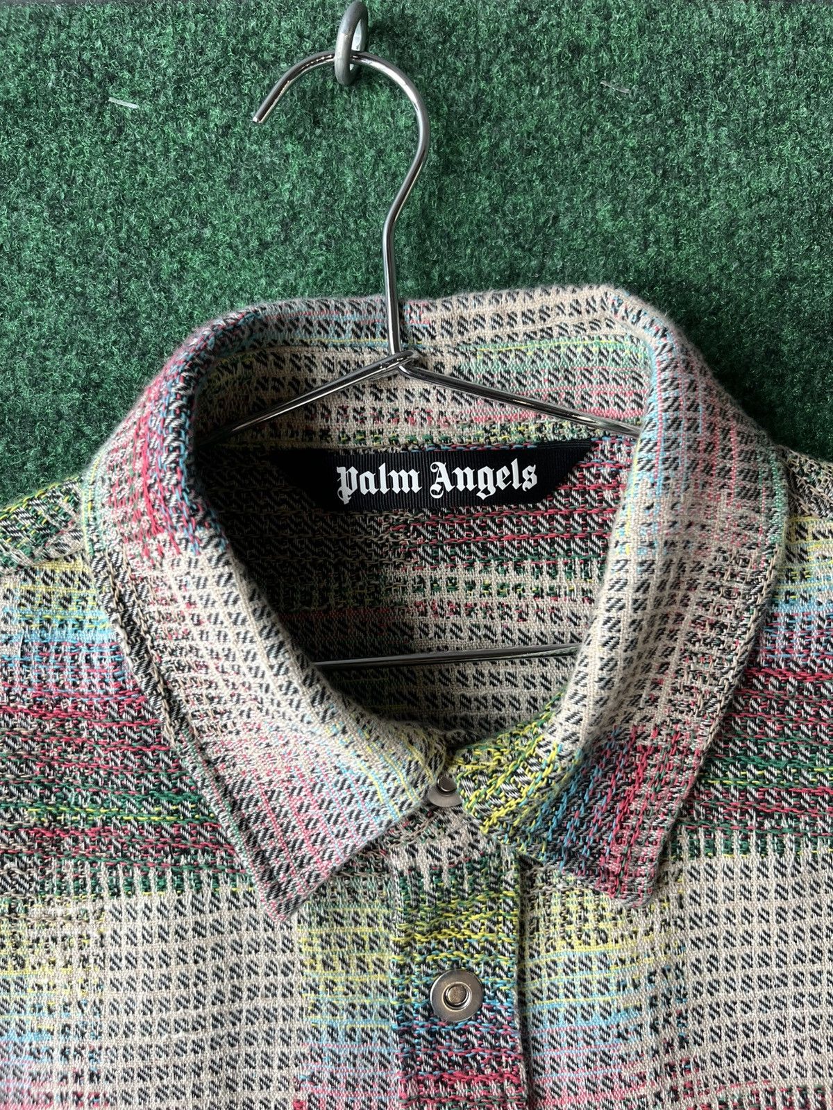 Palm Angels VERY CLEAN PALM ANGELS MULTICOLOR PLAID PEACOAT SIZE 50 Size US L / EU 52-54 / 3 - 6 Thumbnail
