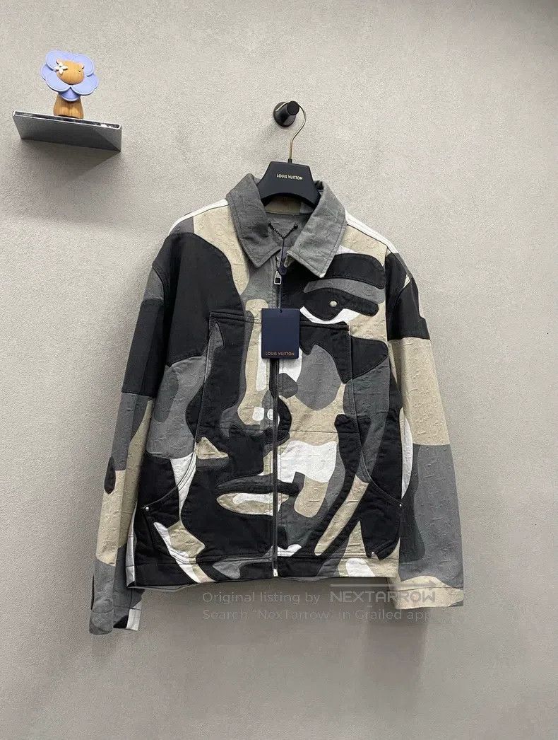 Louis Vuitton Louis Vuitton Geometric portrait collage denim jacket Size US S / EU 44-46 / 1 - 3 Thumbnail