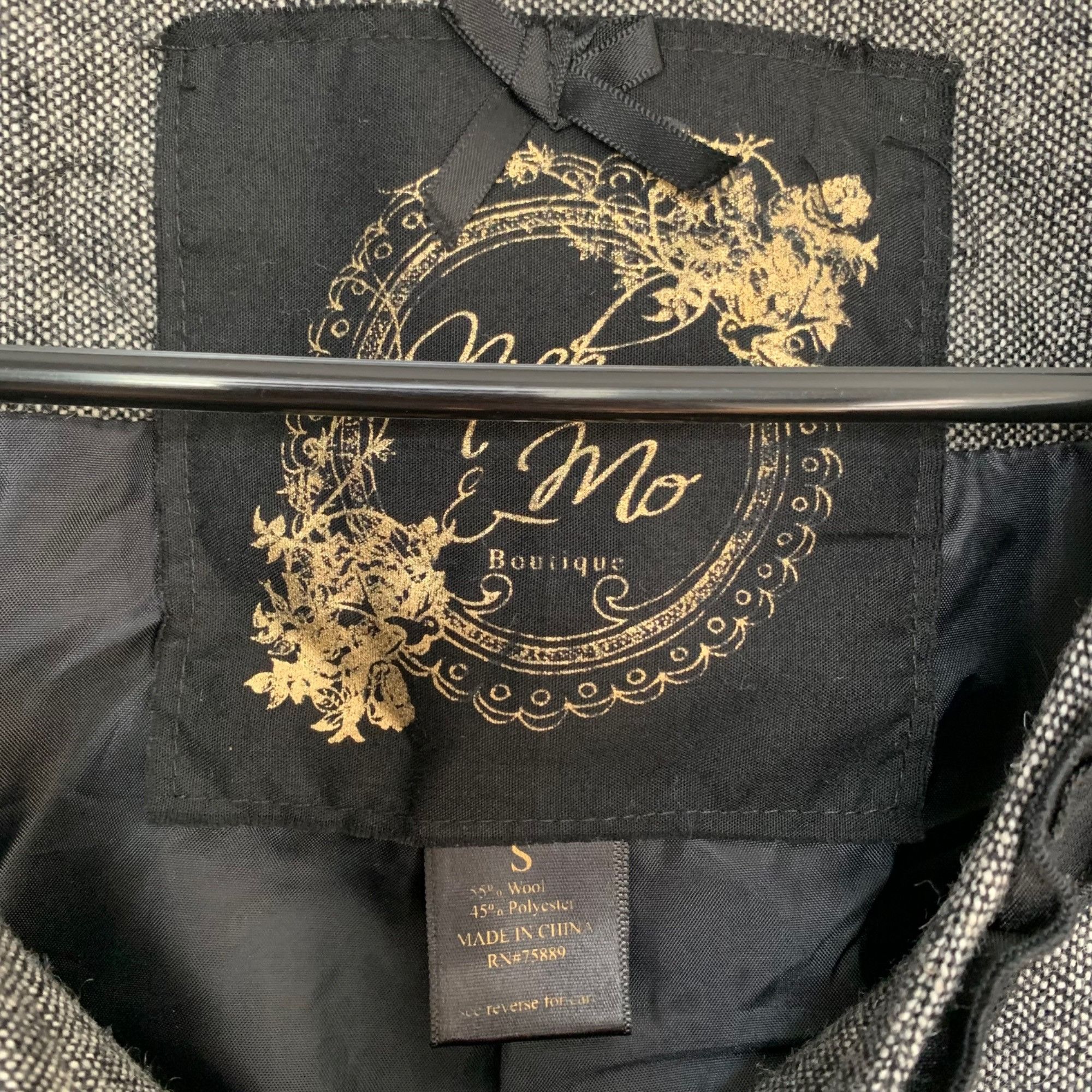 Other Nick & Mo Boutique Blazer Jacket Black Small Size S / US 4 / IT 40 - 5 Thumbnail
