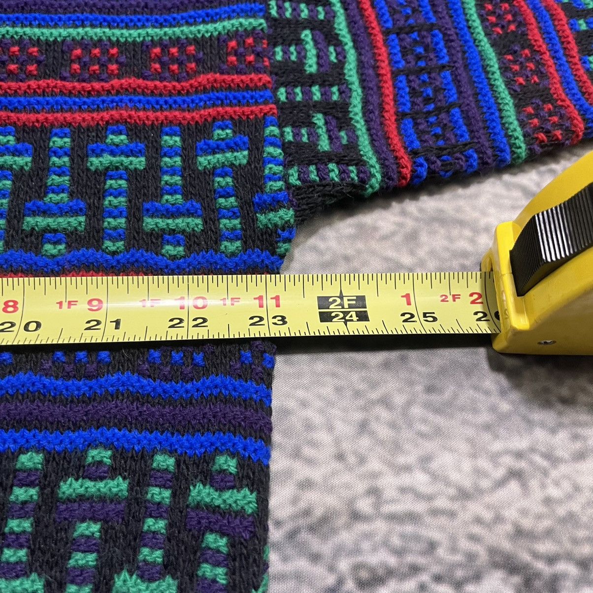 Robert Bruce Vintage 90s Robert Bruce 3D Pattern Grandpa Coogi Sweater Size US L / EU 52-54 / 3 - 6 Thumbnail