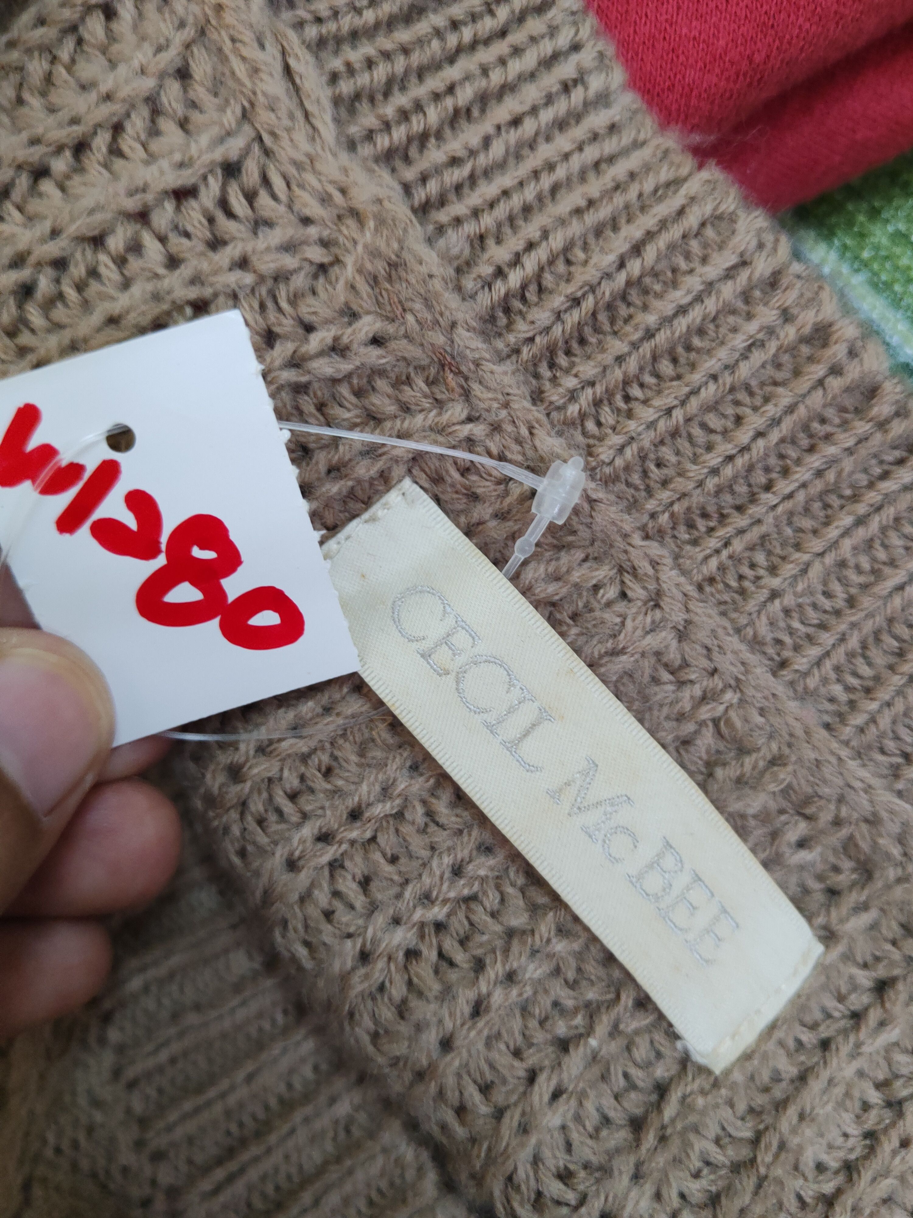 Aran Isles Knitwear × Japanese Brand × Vintage Cecil McBee Brown Knitwear Sweatshirts #W1280 Size M / US 6-8 / IT 42-44 - 11 Thumbnail