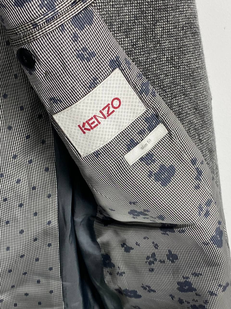 Kenzo × Vintage Vintage Kenzo Paris Wool Long Coat Jacket Size M Size US M / EU 48-50 / 2 - 9 Thumbnail