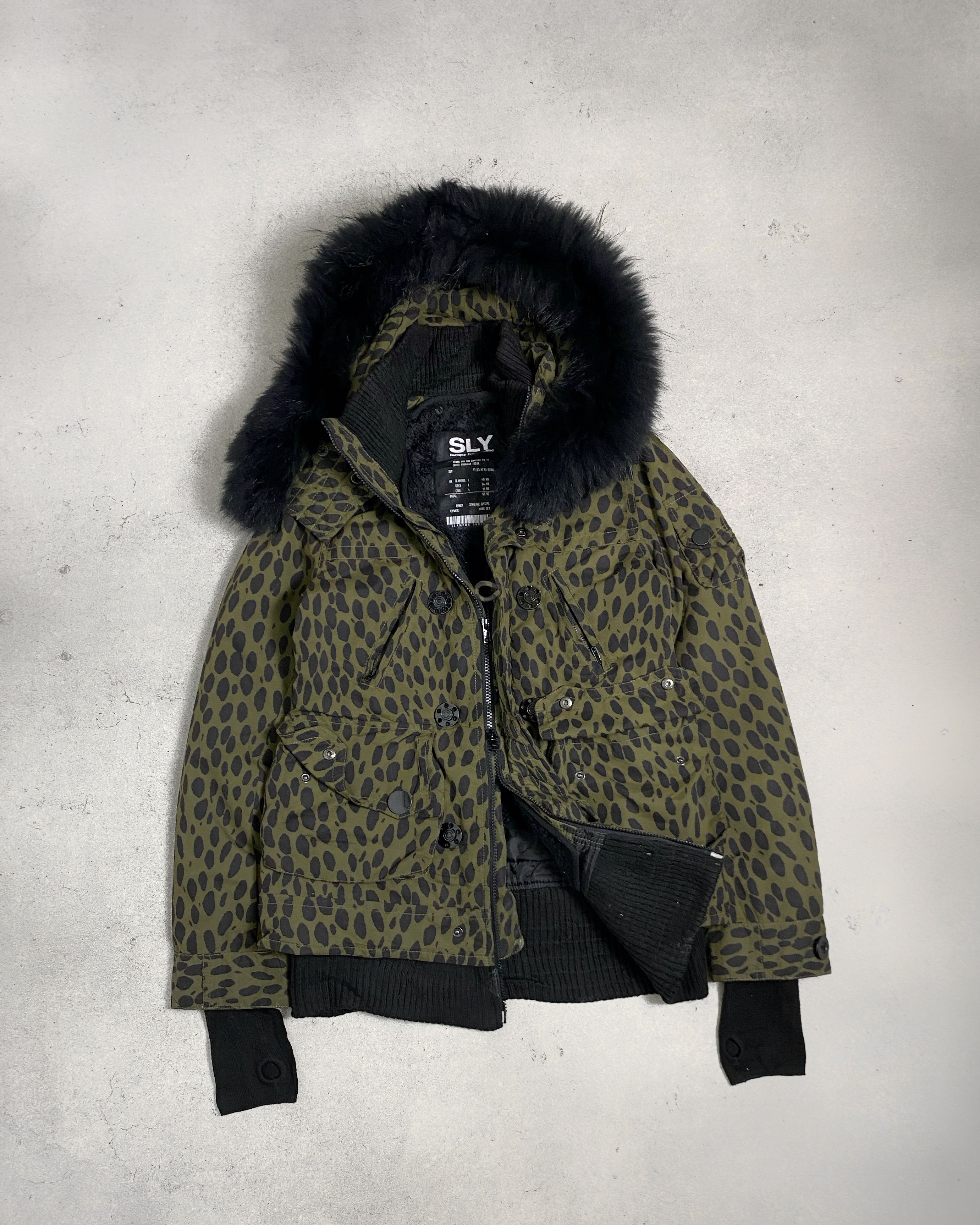 ジャケット・アウター 00s fuga fur trench coat japanese label Yohji Yamamoto vintage Loofah collar trench coat 2000aw