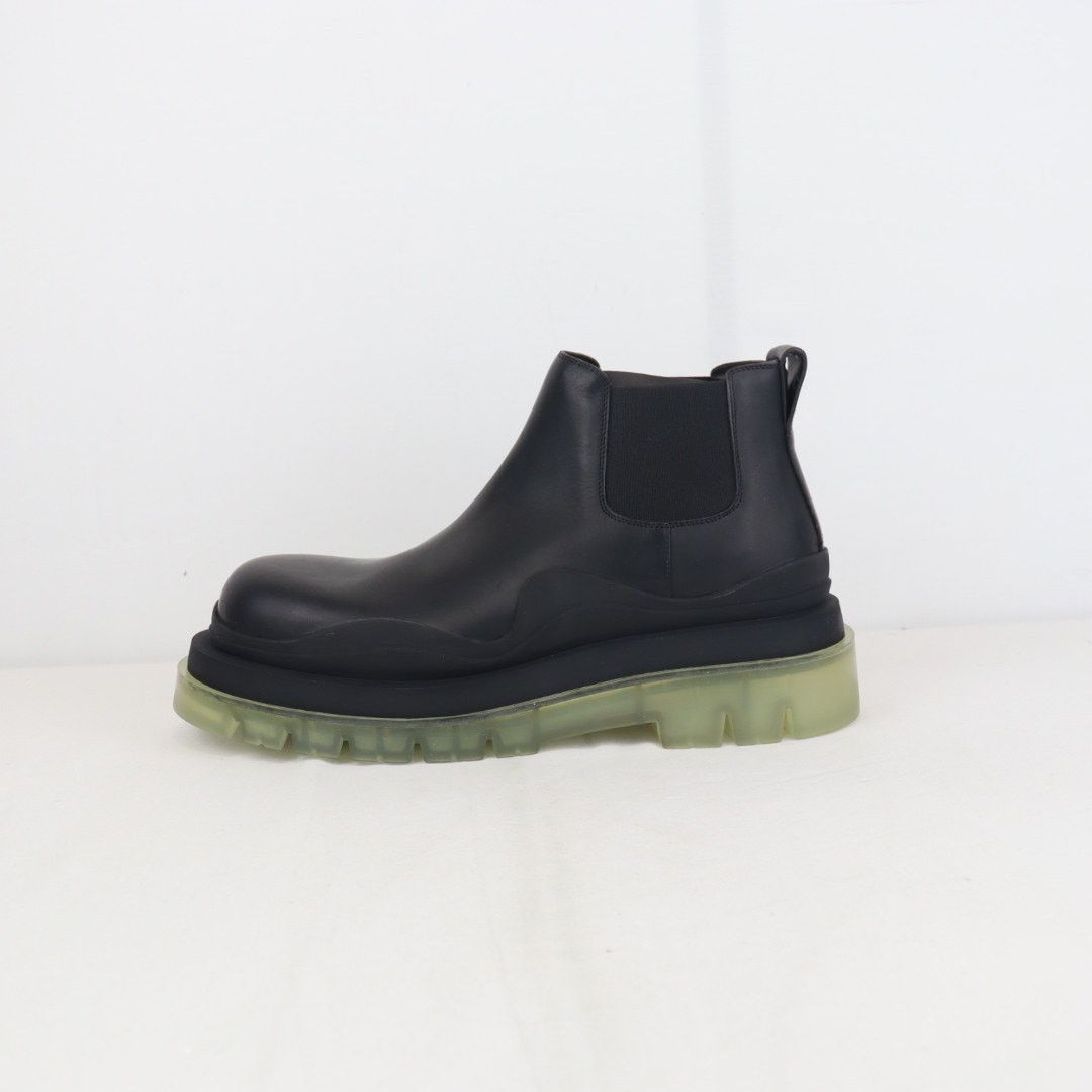 Bottega Veneta o1rshd1 Military Calf Rubber Sole Boots in Black Size US 11.5 / EU 44-45 - 2 Thumbnail