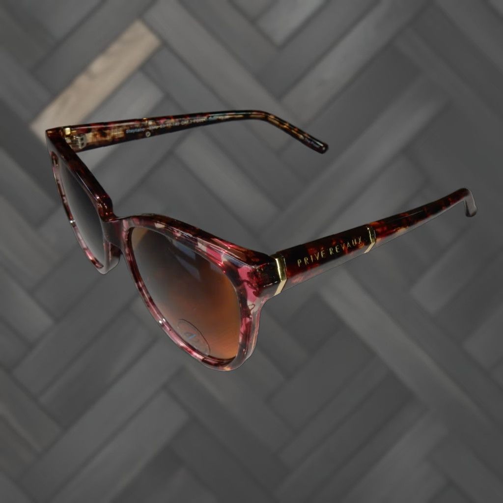 Vintage VINTAGE PRIVÉ REVAUX Women's Sunglasses Pink Tortoise Blue Light 55[]17 145 Staycation On The Prowl Size ONE SIZE - 1 Thumbnail