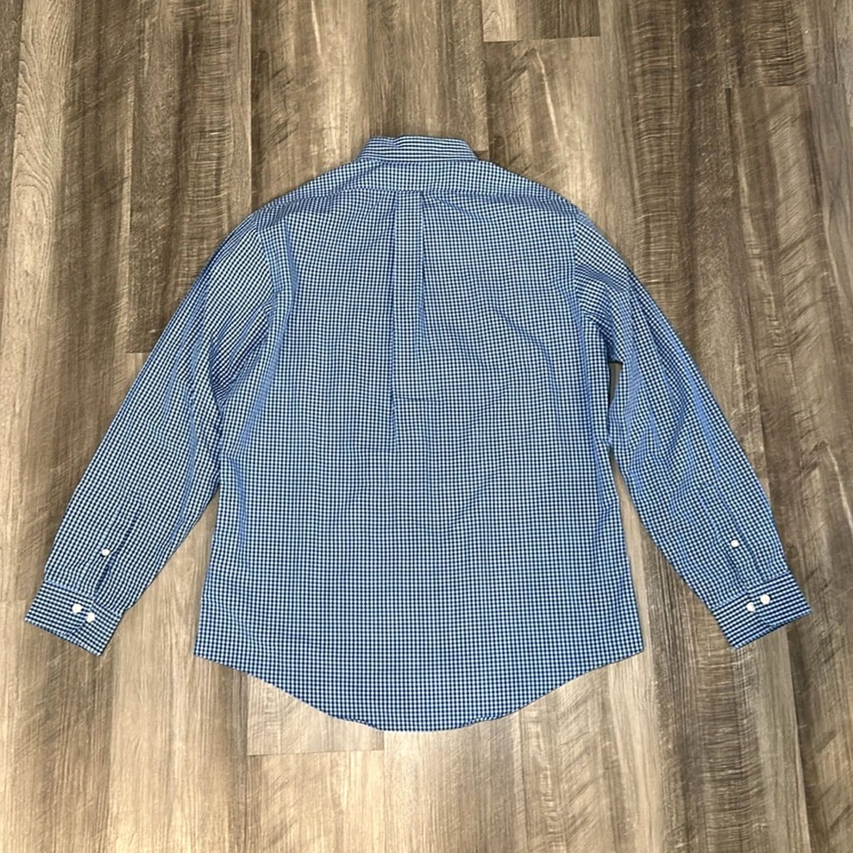 Brooks Brothers Brooks Brothers Regent Non-Iron Checkered Gingham Long Sleeve Button Down L Men Blue Shirt Size US L / EU 52-54 / 3 - 3 Thumbnail