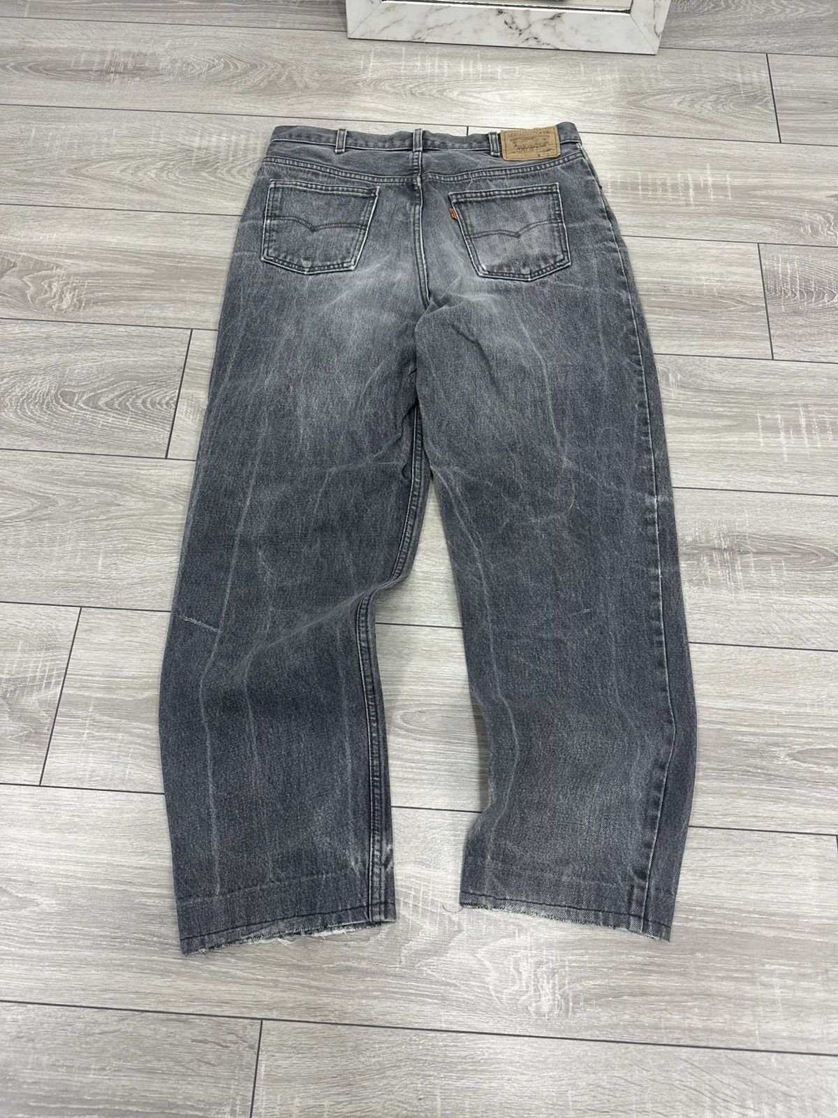 Levi's Levis 80s Orange Tab Made in Belgium Jeans Gray Washed Size US 36 / EU 52 - 6 Thumbnail