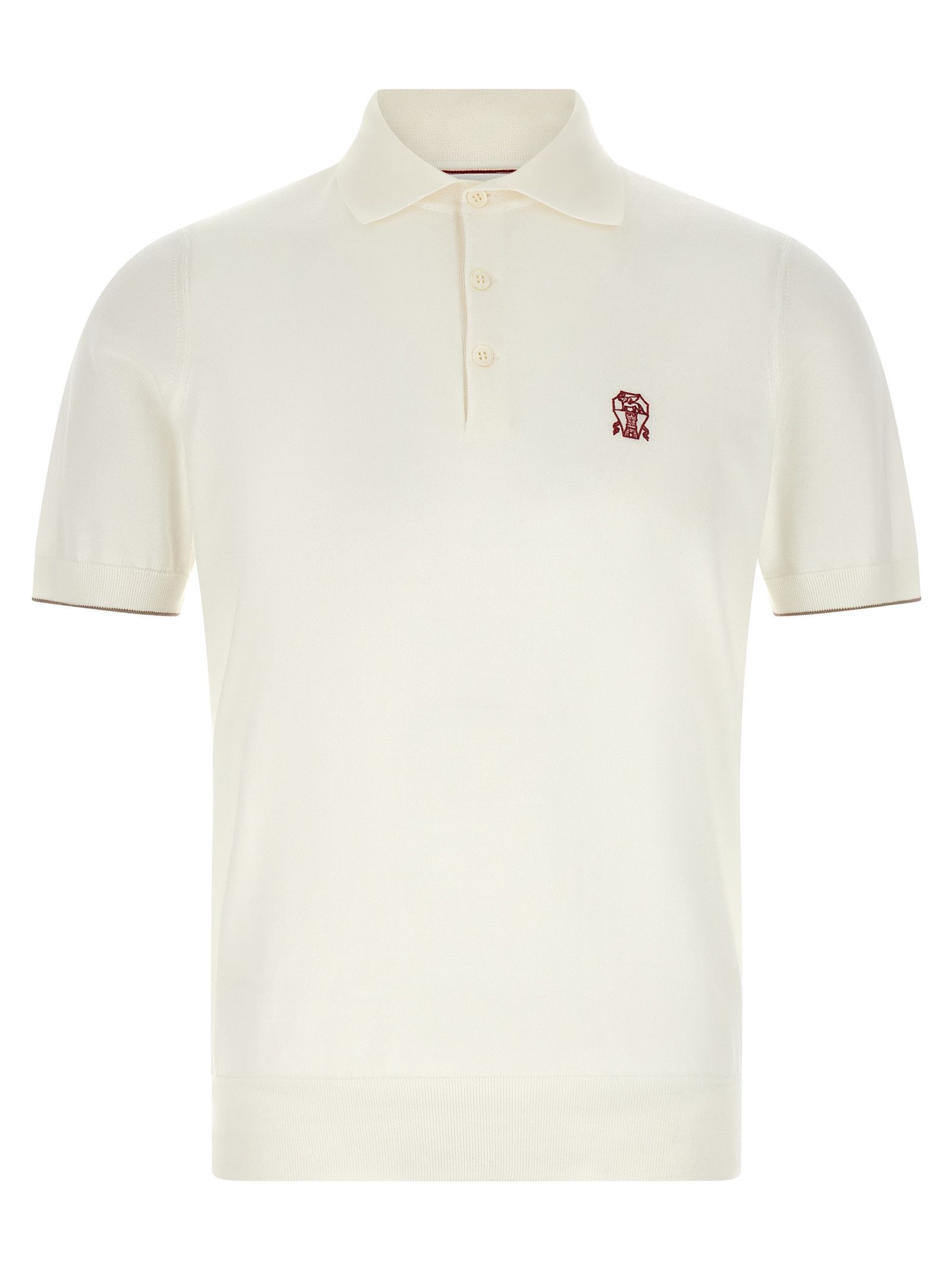 Brunello Cucinelli Logo embroidery polo shirt Size US XL / EU 56 / 4 - 1 Thumbnail