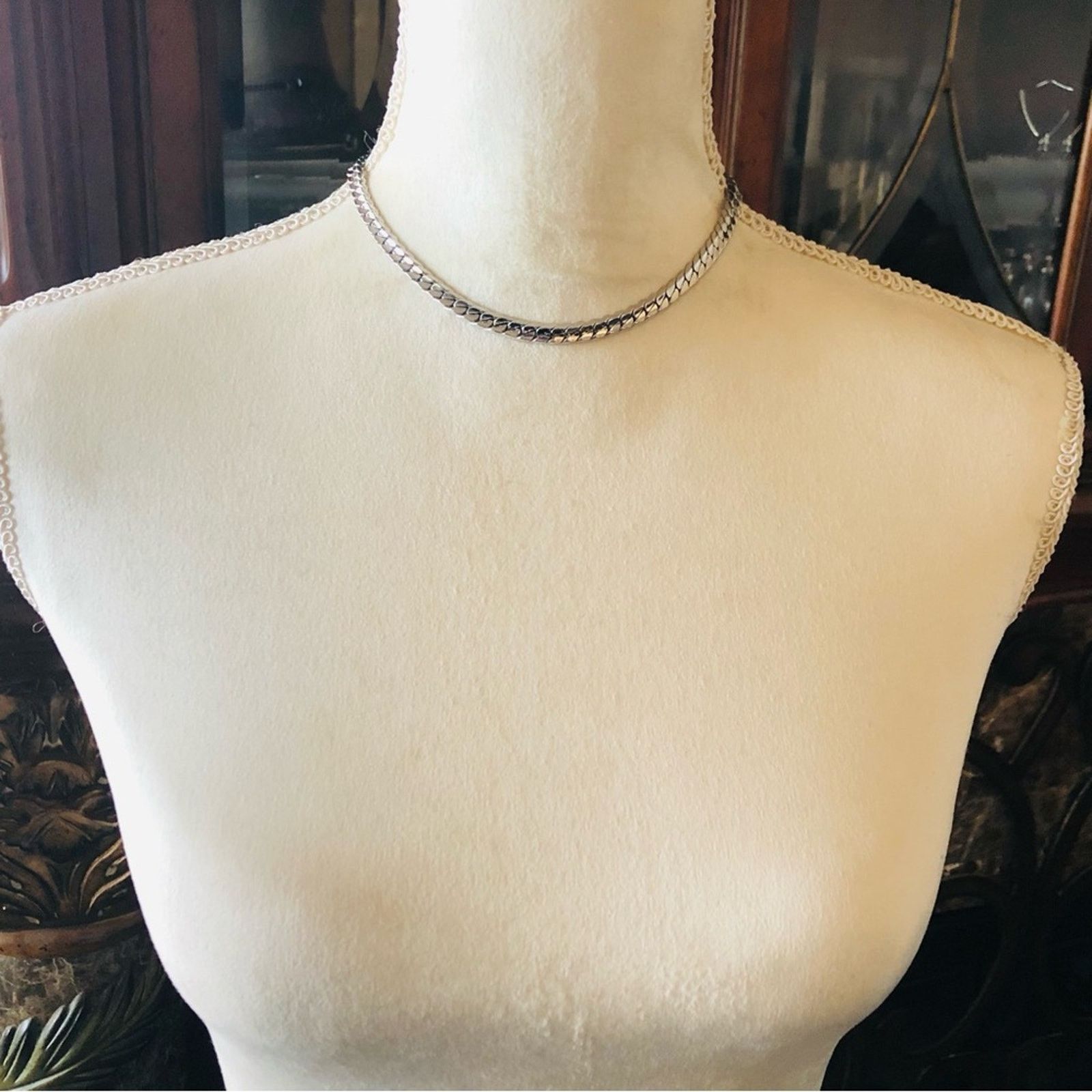 Vintage Vintage Coro silver plated braided chain necklace Size ONE SIZE - 6 Thumbnail