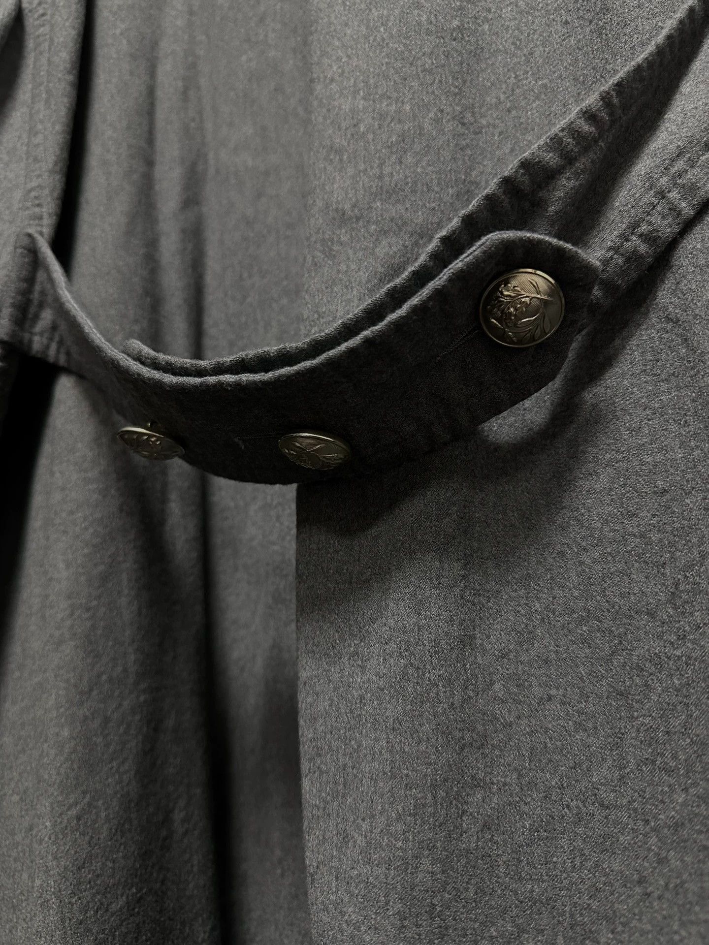 Other Chez VIDALENC Silver Button Handmade Wool Coat Size US L / EU 52-54 / 3 - 5 Thumbnail