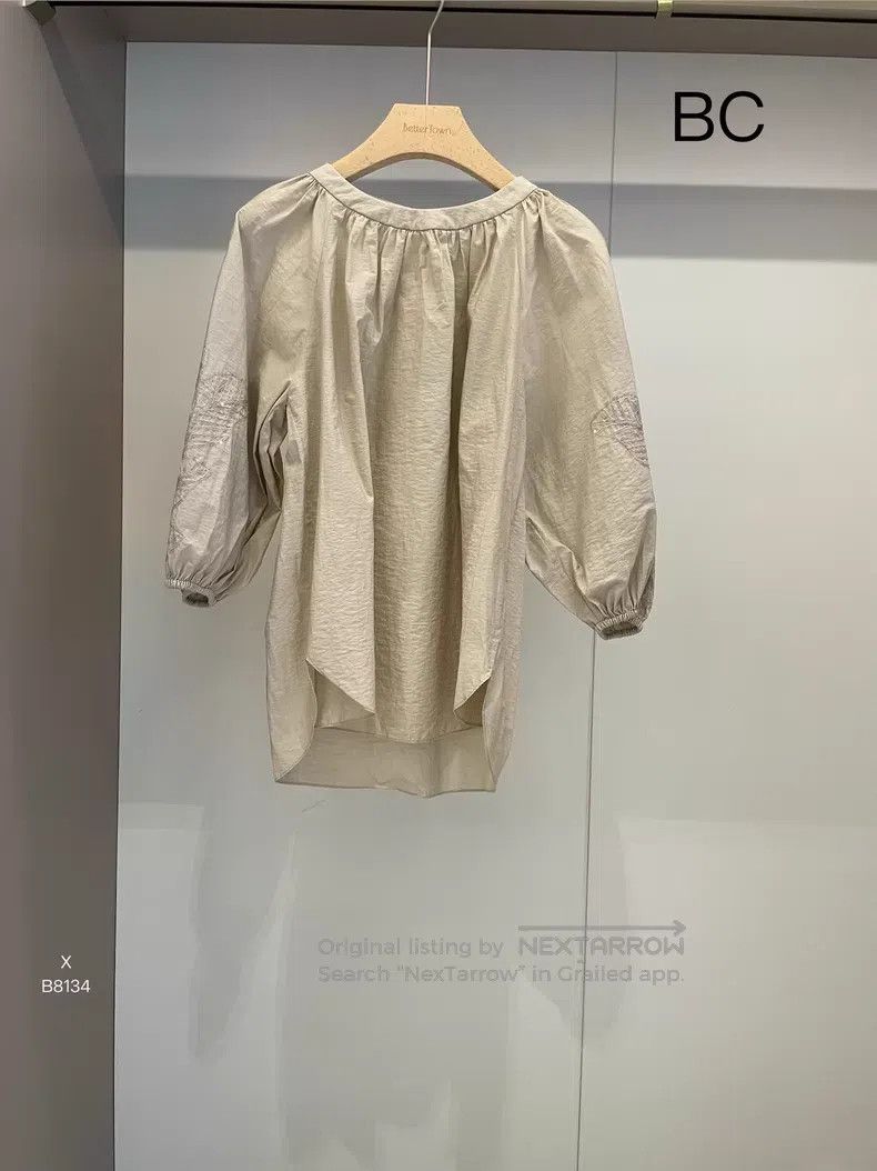 Brunello Cucinelli Brunello Cucinelli Khaki sequined cotton shirt Size S / US 4 / IT 40 - 1 Thumbnail