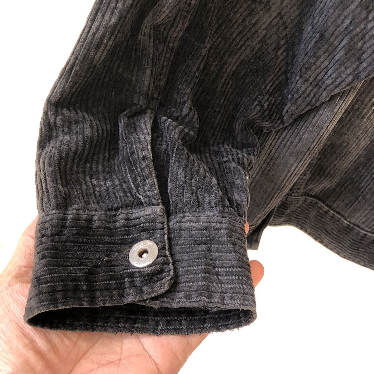 Sean John SEAN JOHN Black Coatse Colduroy Jacket - Distressed Size US XXL / EU 58 / 5 - 11 Thumbnail