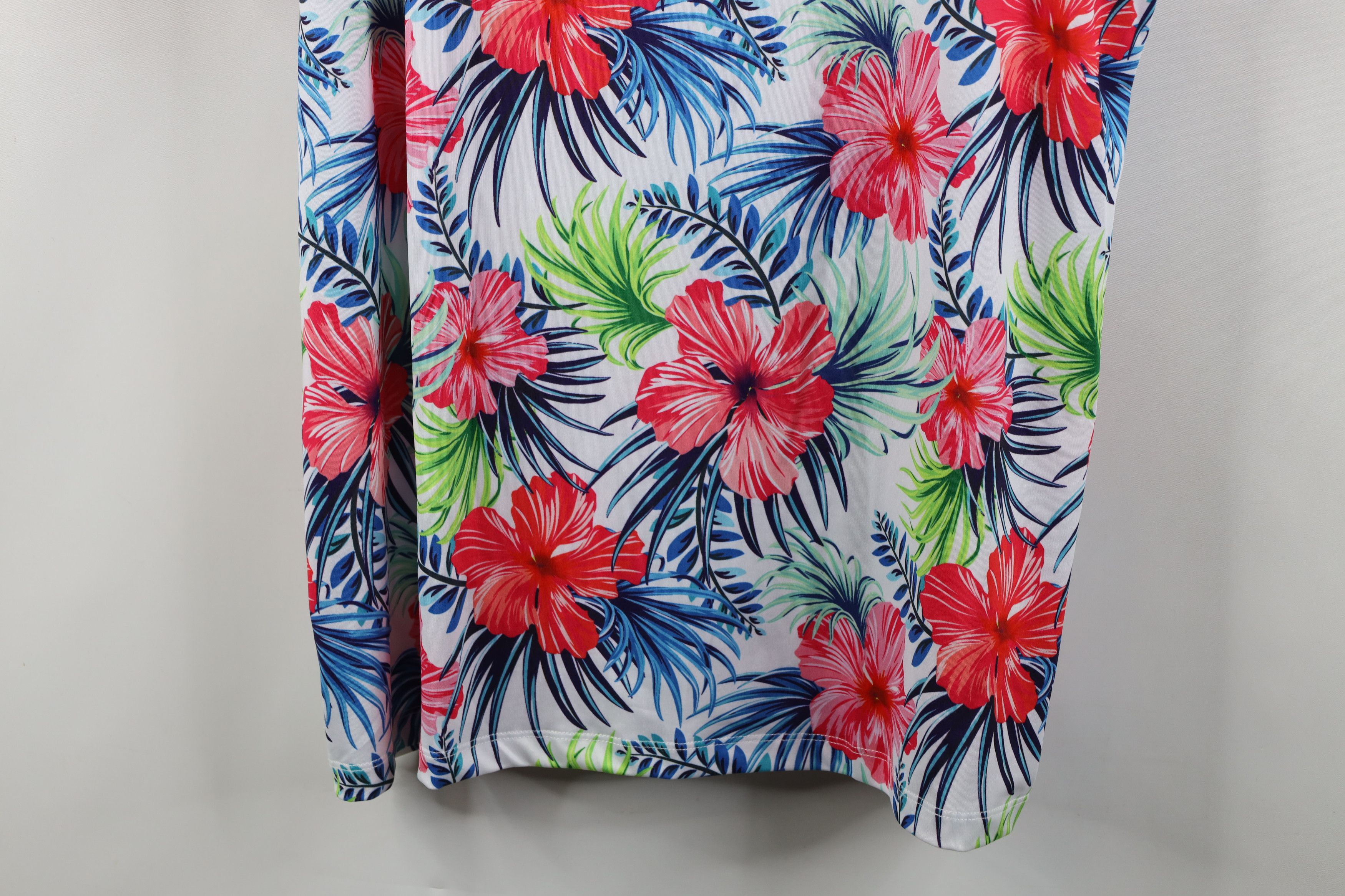 Vintage New Green Side Golf Floral Hawaiian Knit Golfing Polo Shirt Size US XXL / EU 58 / 5 - 3 Thumbnail