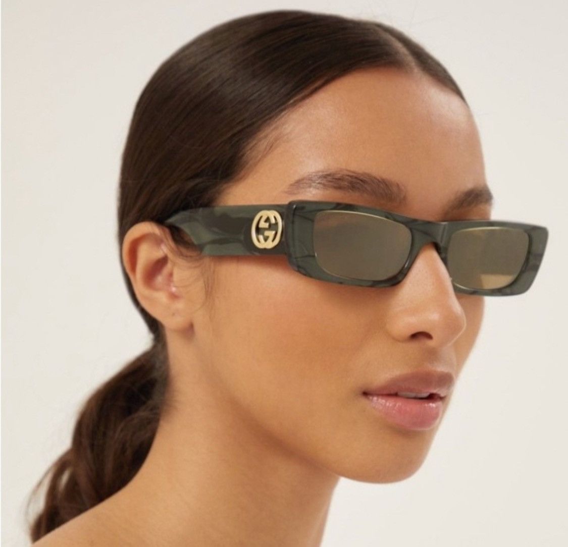 Gucci Gucci Rectangle Sunglasses GG0516S-013 Size ONE SIZE - 3 Thumbnail