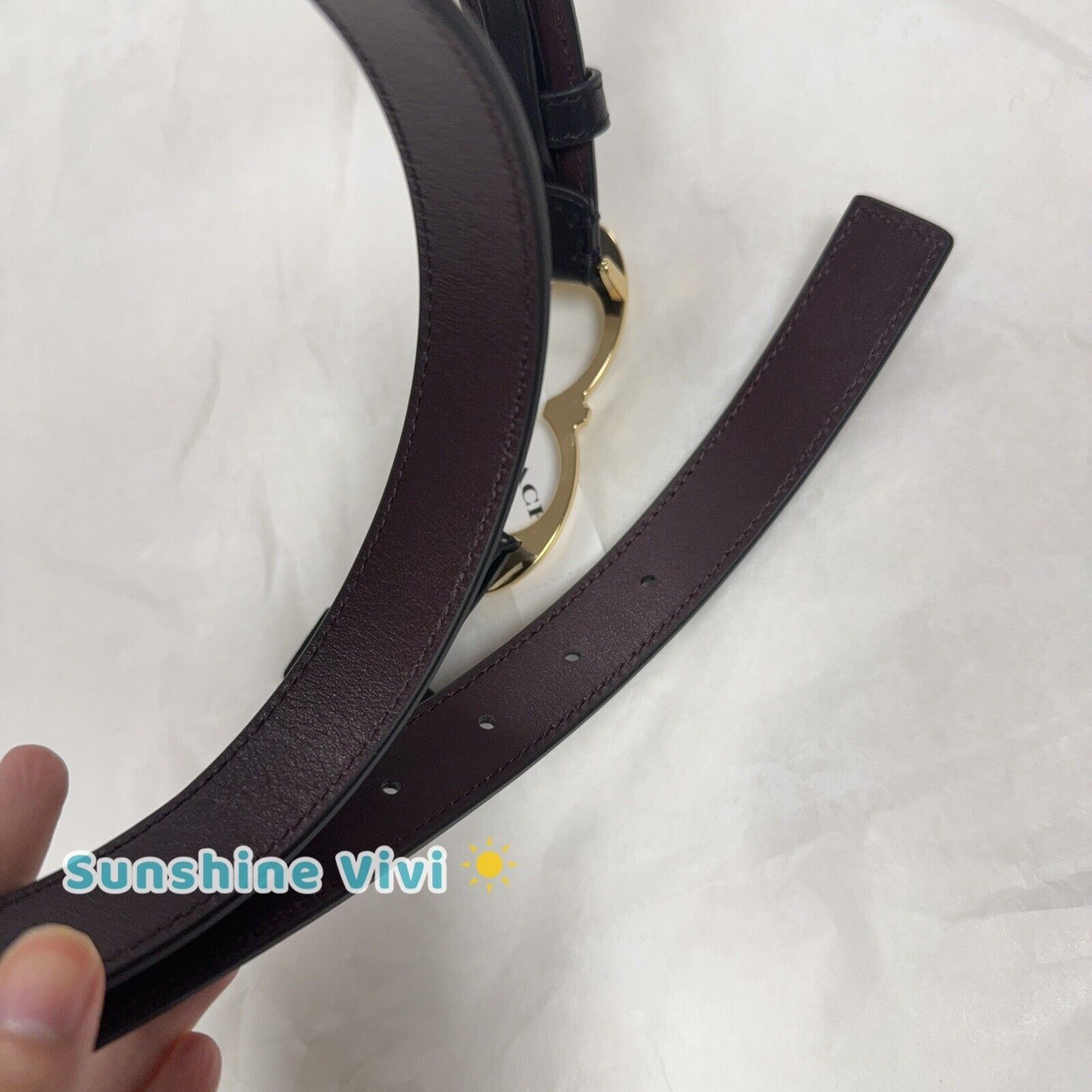 Coach NEW Coach Signature Buckle Belt 25 mm Gold Black Large Size ONE SIZE - 2 Thumbnail