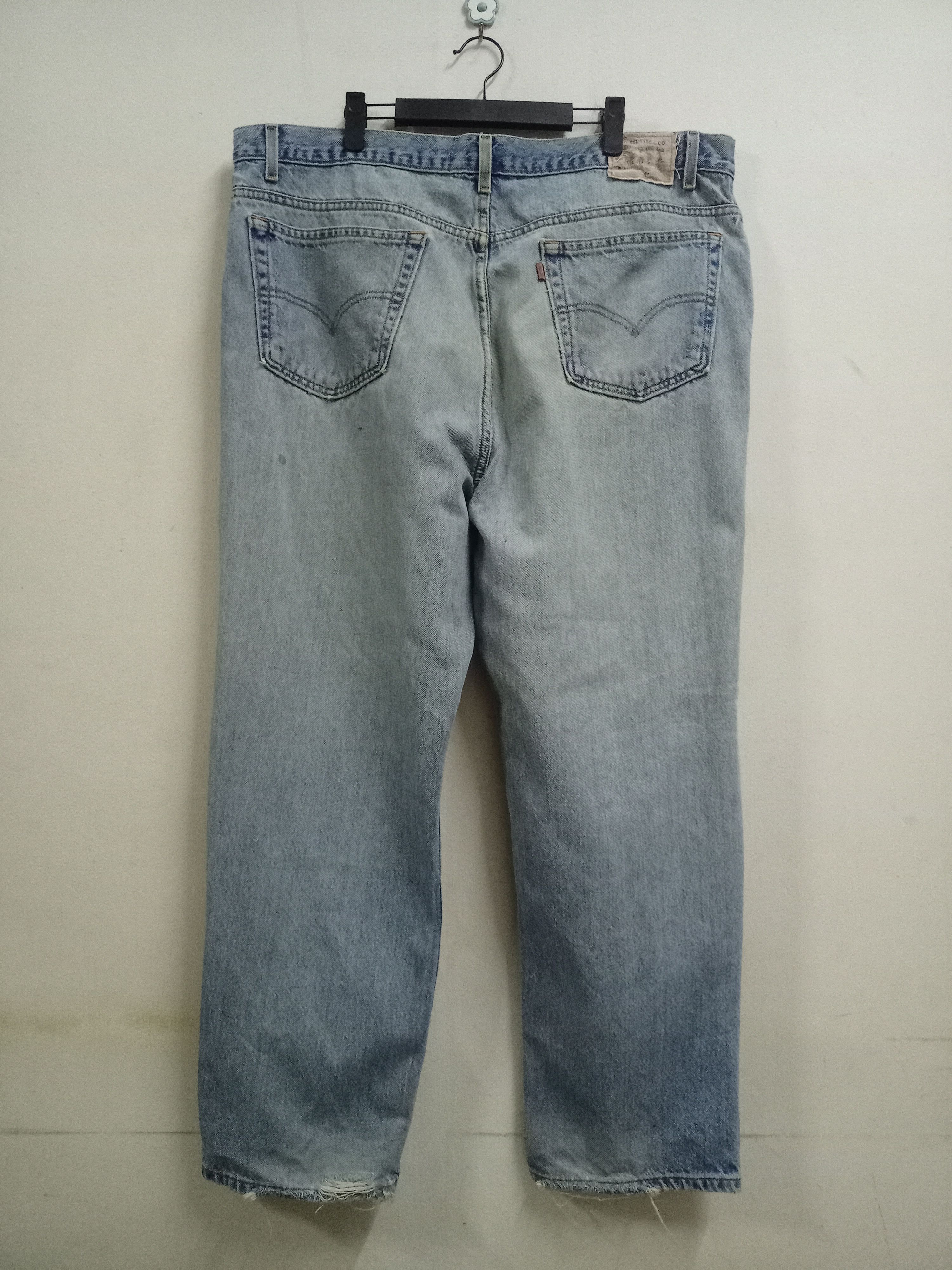 Levi's Vintage 90s Levis Orange Tab Distressed Baggy Jeans Size US 42 / EU 58 - 2 Thumbnail