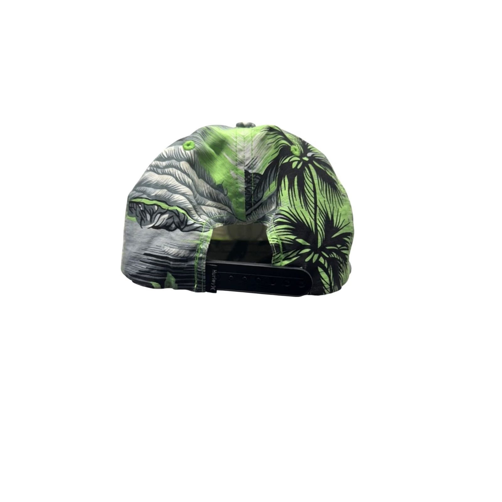 Hurley Hurley Snapback Hat One Size Green Tropical Floral Adjustable Cap Mens Size ONE SIZE - 2 Thumbnail
