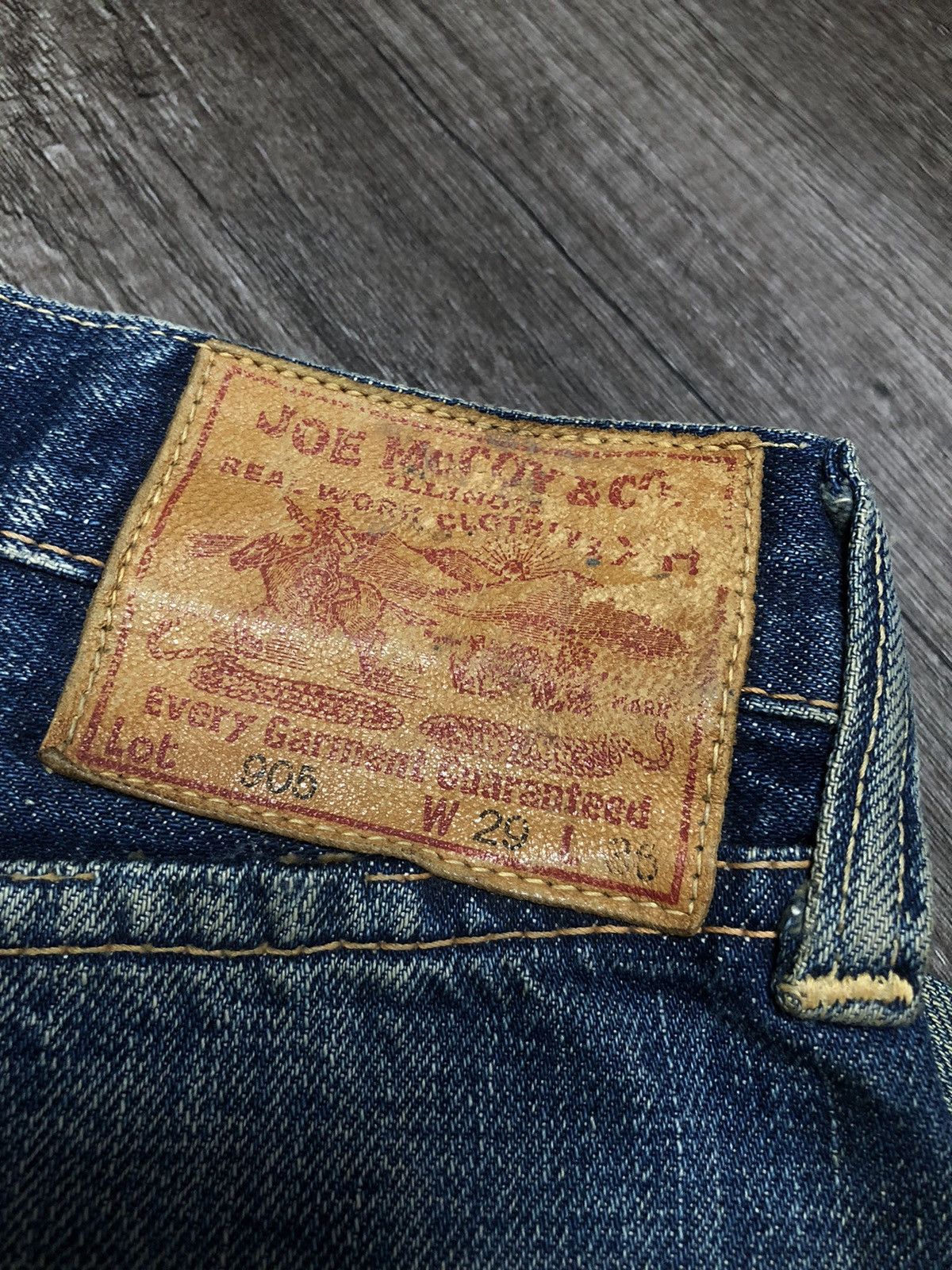The Real McCoy's × Vintage Joe McCoy Selvedge Distressed denim Jeans Size US 29 - 10 Thumbnail