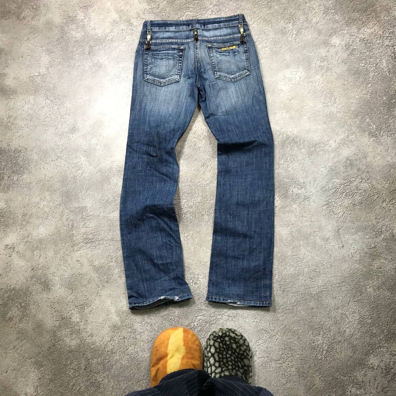 Vintage Vintage Roberto Cavalli Distressed Flared Jeans Y2K Slim 26 Size 26" / US 2 / IT 38 - 4 Thumbnail