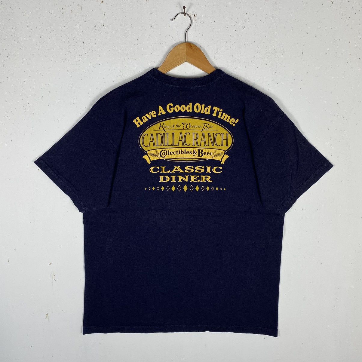 The Flat Head THE FLAT HEAD Cadillac Ranch Classic Diner Indigo Tee Size US XL / EU 56 / 4 - 2 Thumbnail