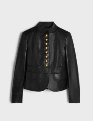 Celine o1w1db10125 2EF92583C Military Blouson Jacket in Black Size XS / US 0-2 / IT 36-38 - 1 Thumbnail
