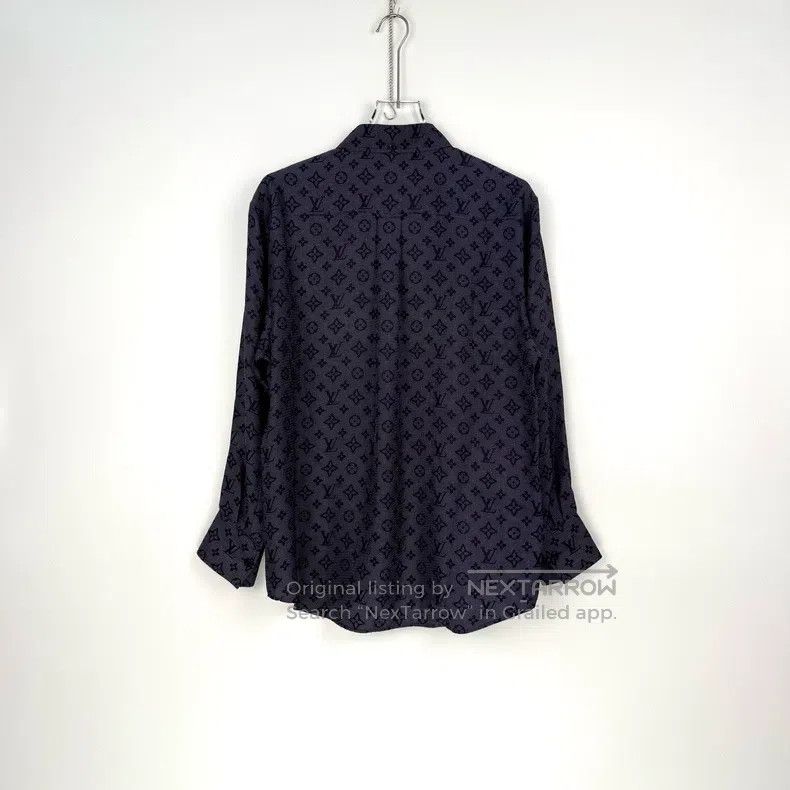 Louis Vuitton Louis Vuitton Black and purple silk presbyopic full print Size XS / US 0-2 / IT 36-38 - 4 Thumbnail